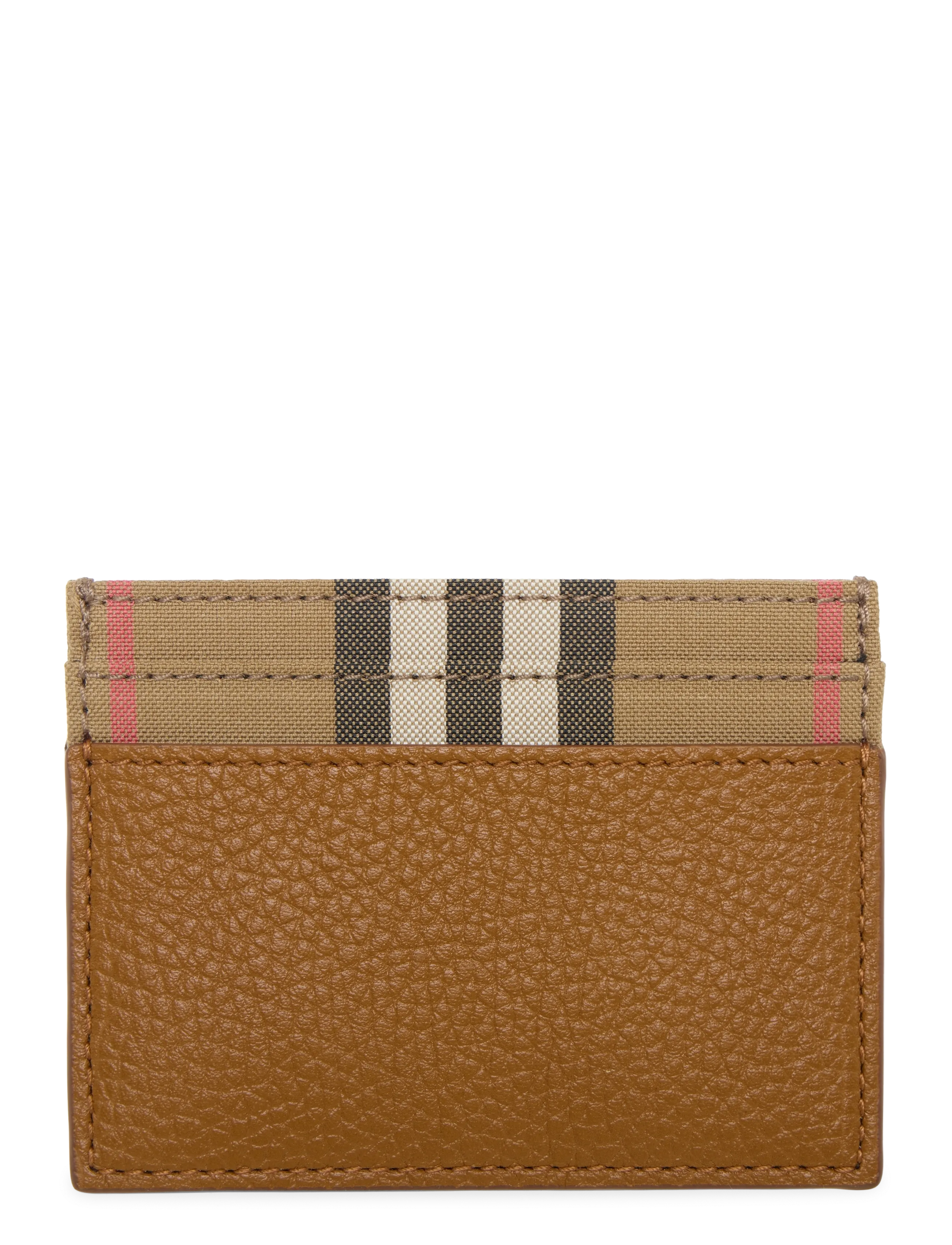 Burberry Sandon Leather Card Case - Kartenetuis - BROWN / brown