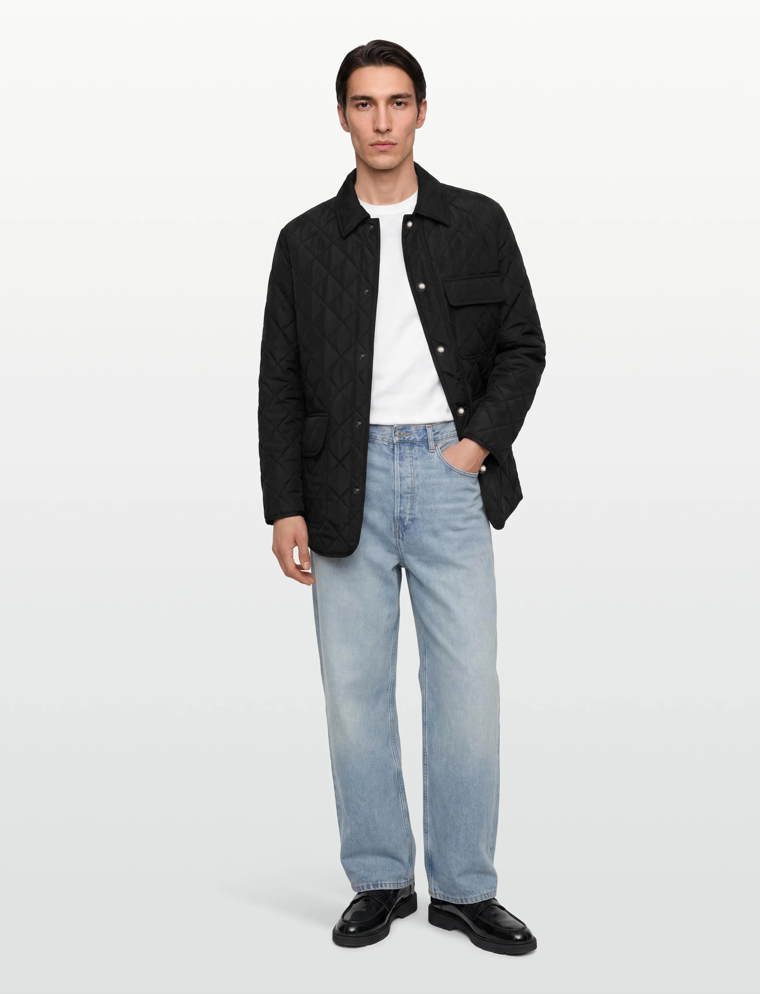 Burberry Alford Jacket, Mænd, Quiltet Jakke, Sort, Str: XL