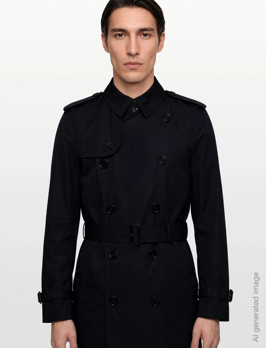 Burberry - Brockham Trench Coat - tunna rockar - navy - 3