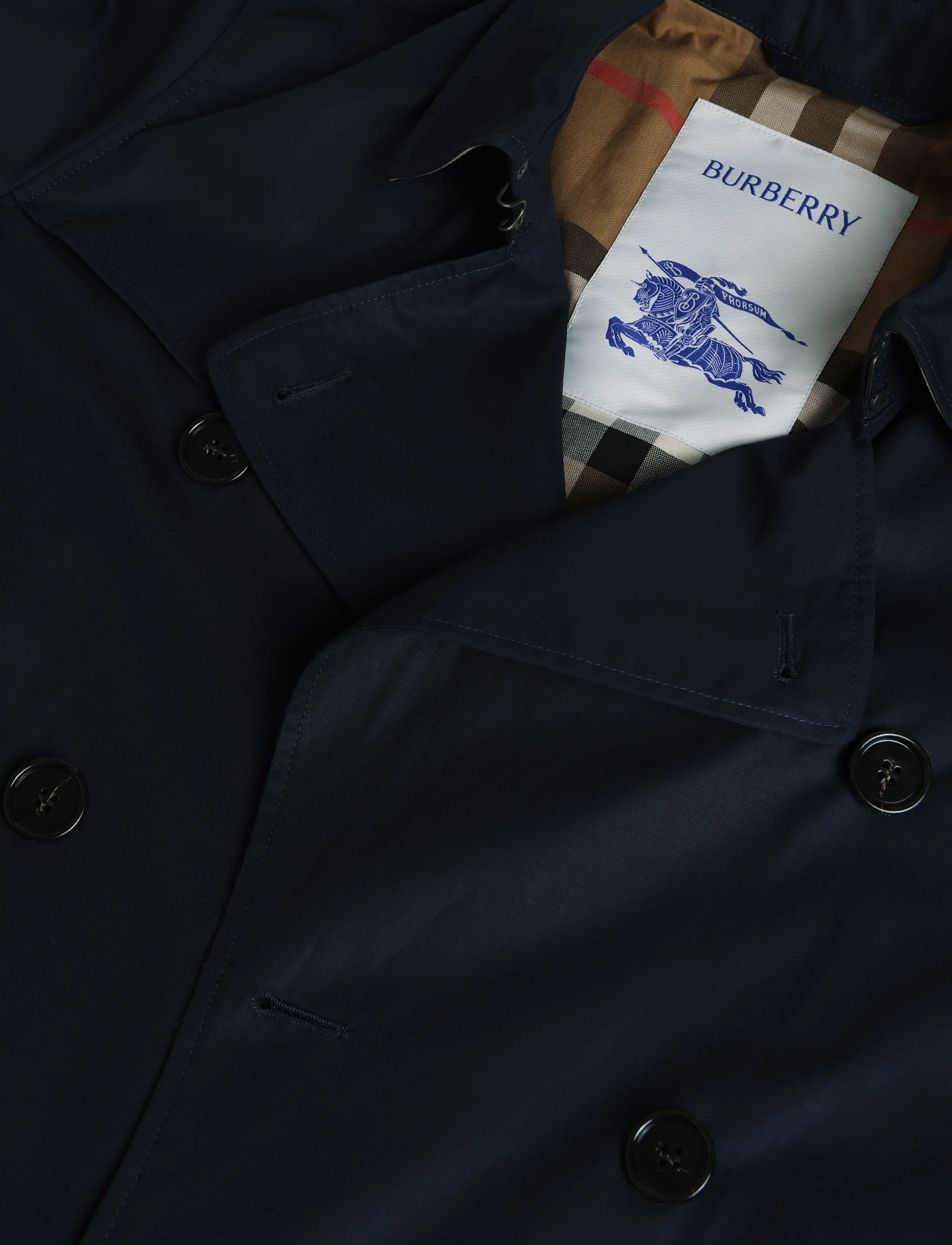 Burberry - Brockham Trench Coat - navy - 2