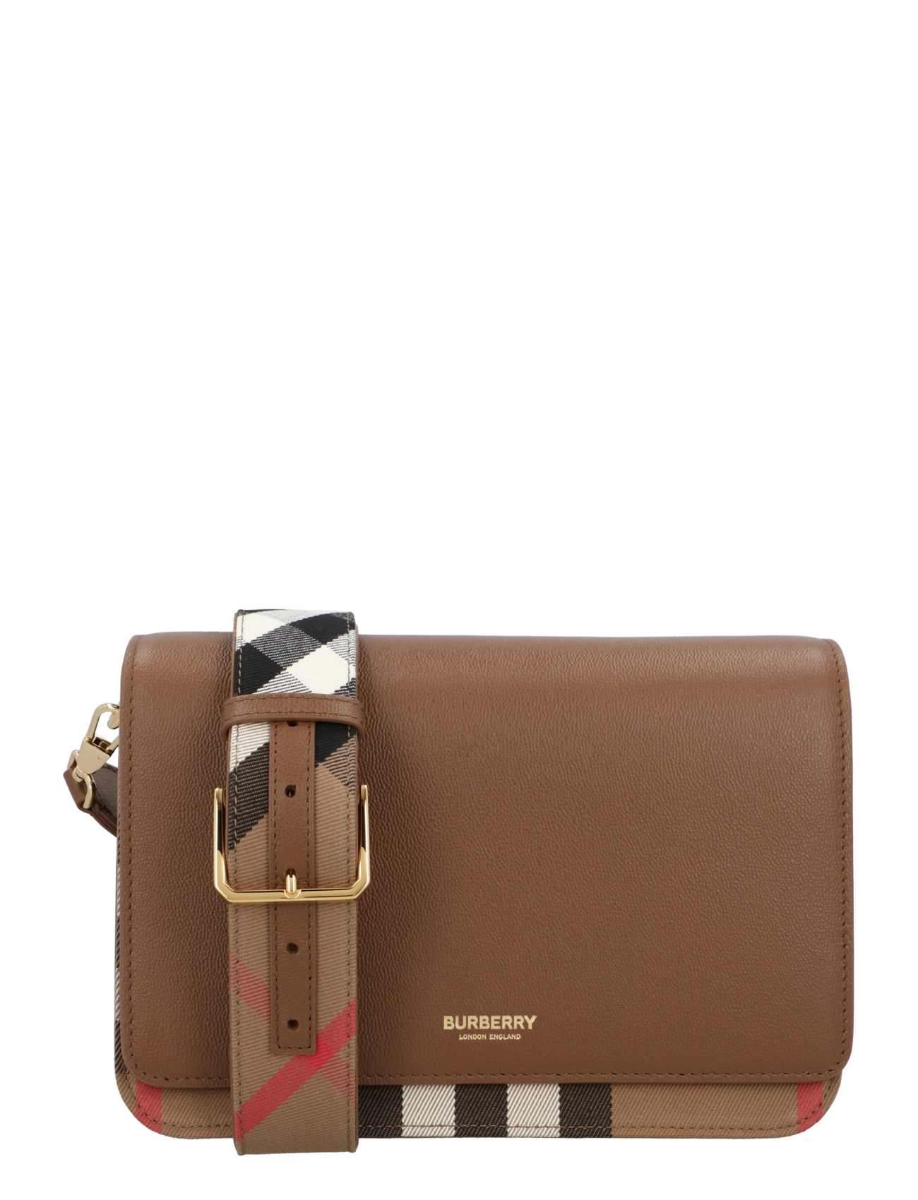 Burberry Mackford Crossbody Bag - Väskor - BROWN / brown