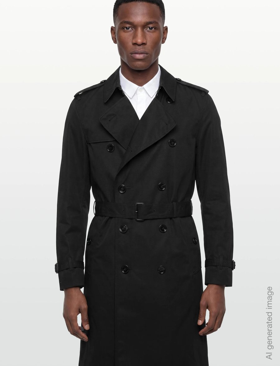 Burberry - BROCKHAM LNG - trenchcoats - black - 4