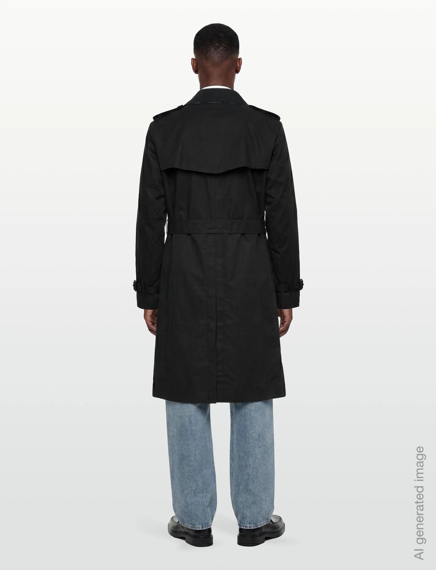 Burberry - BROCKHAM LNG - trenchcoats - black - 5