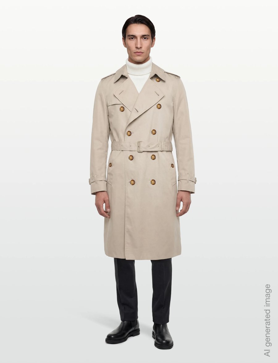 Burberry - BROCKHAM LNG - trenchcoats - stone - 0