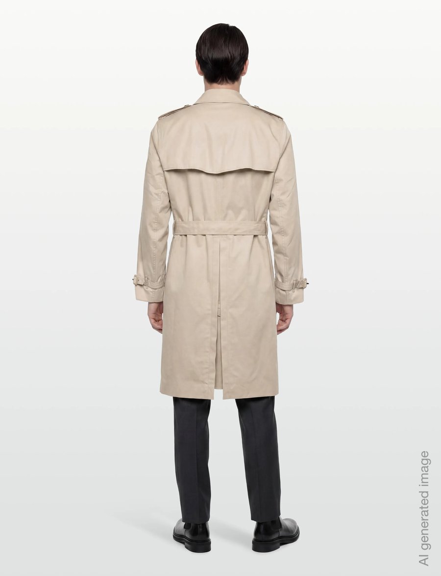 Burberry - BROCKHAM LNG - trenchcoats - stone - 5
