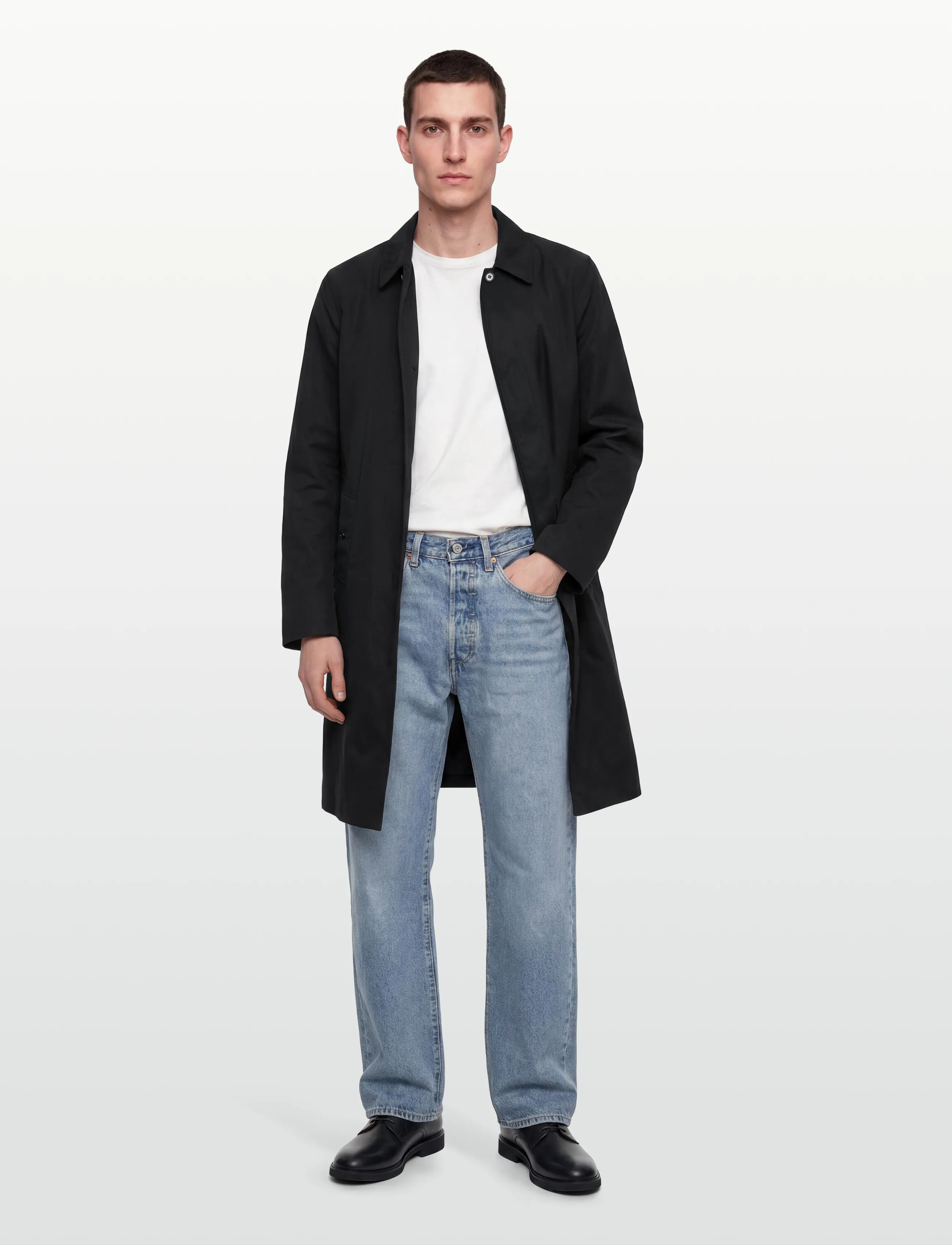 Burberry Pennan, 52, Black, Frakker > Trenchcoats, Herre