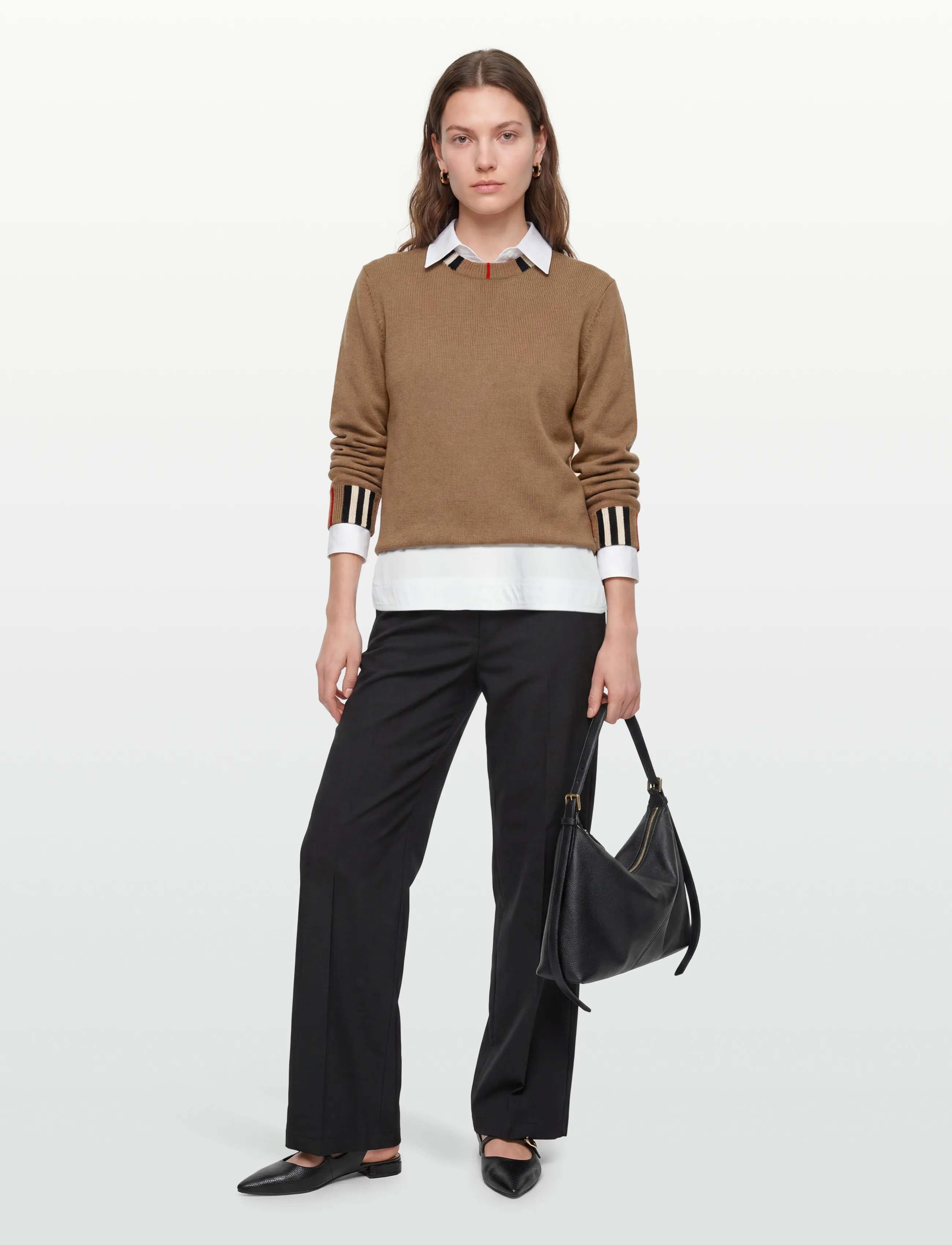 Burberry Eyre Wc, L, Brown, Strik > Trøjer, Dame