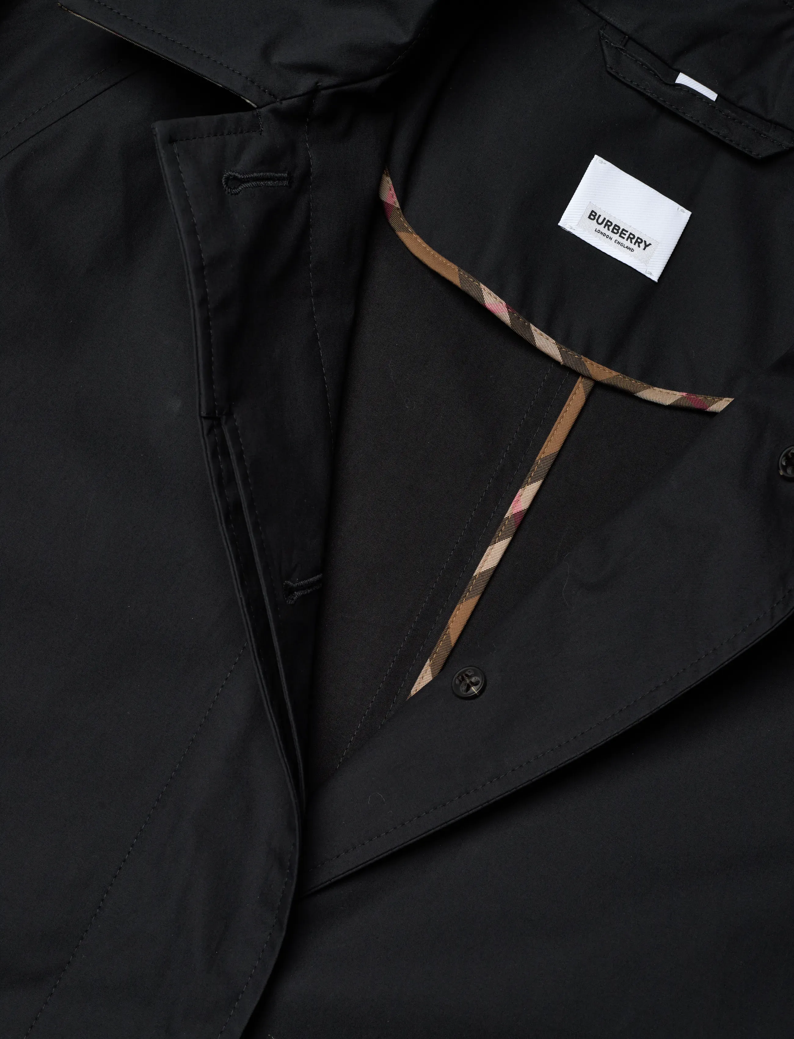 Burberry - CLAREBURY - Õhukesed mantlid - black - 5
