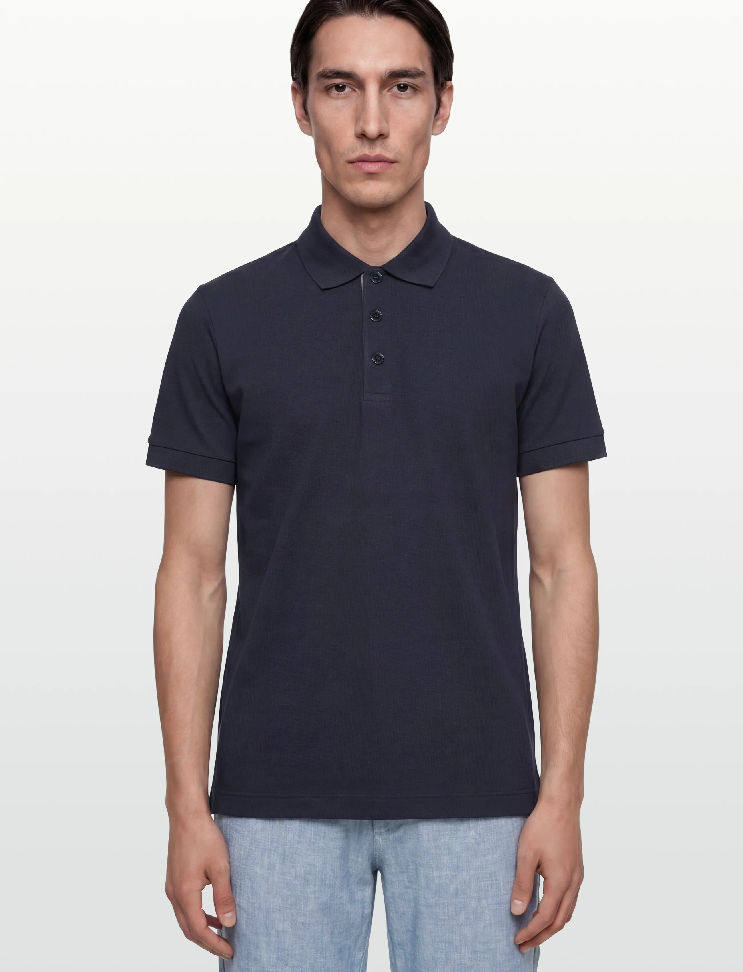 Burberry - HARTFORD - knitted polos - navy black - 3