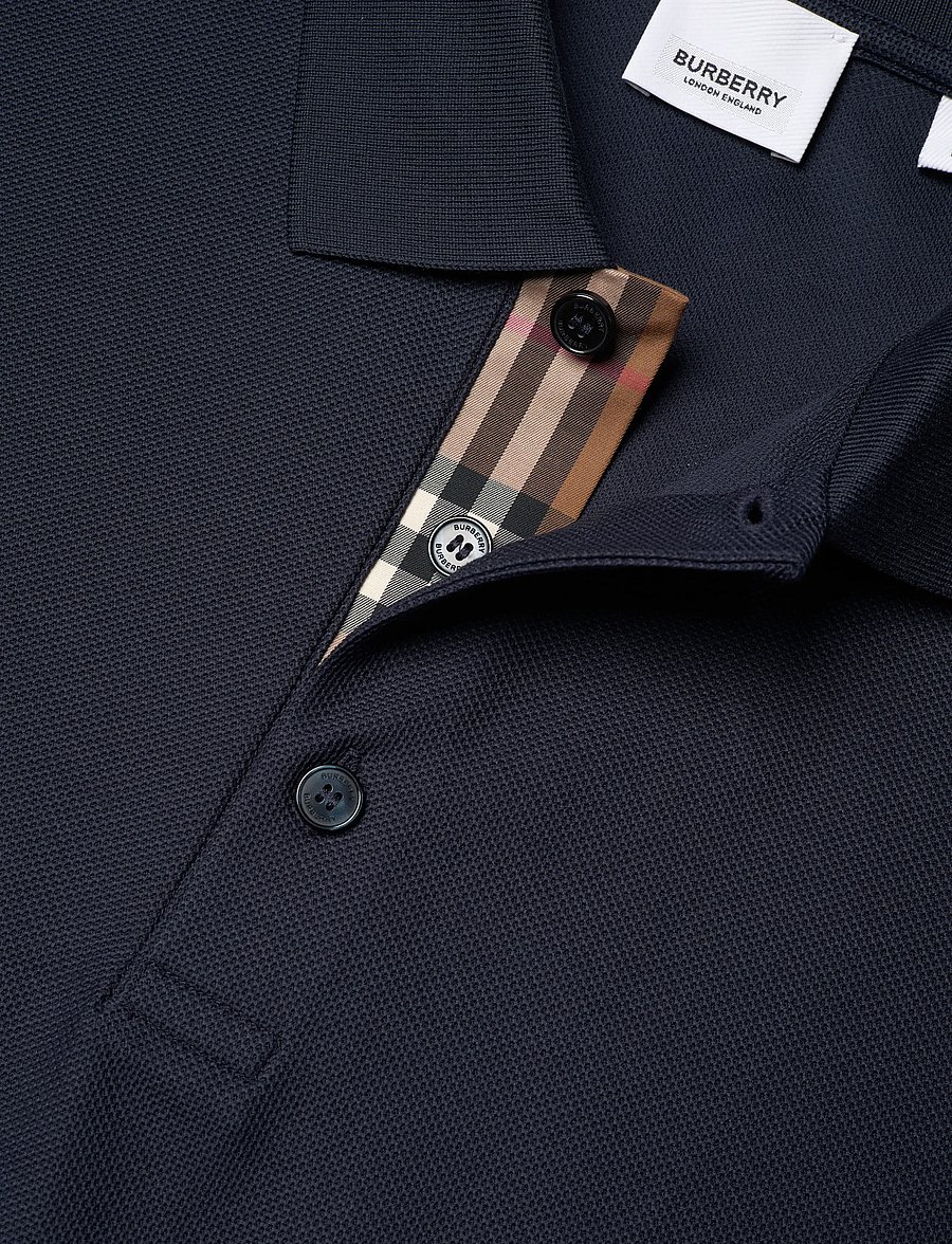 Burberry - HARTFORD - langärmlige strick-polohemden - navy black - 5