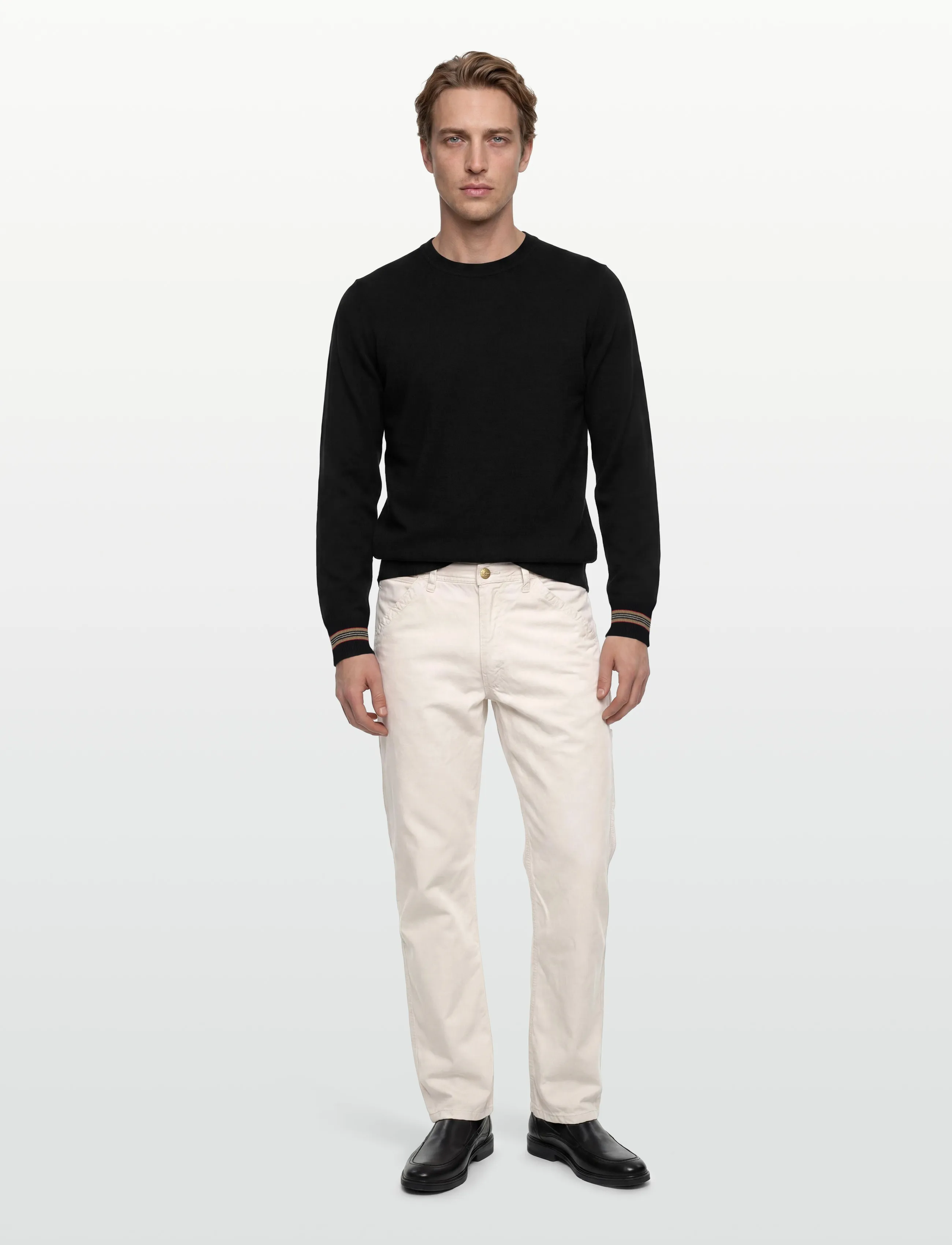 Burberry Paradise, XL, Knitwear, Schwarz - Round Necks, Männerswear