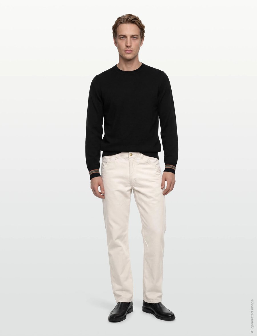 Burberry - PARADISE - Ümmarguse kaelusega kudumid - black - 0