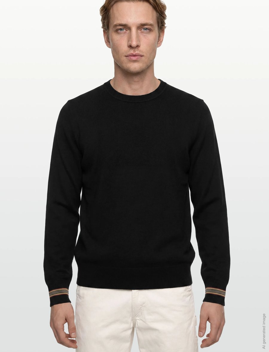 Burberry - PARADISE - Ümmarguse kaelusega kudumid - black - 3