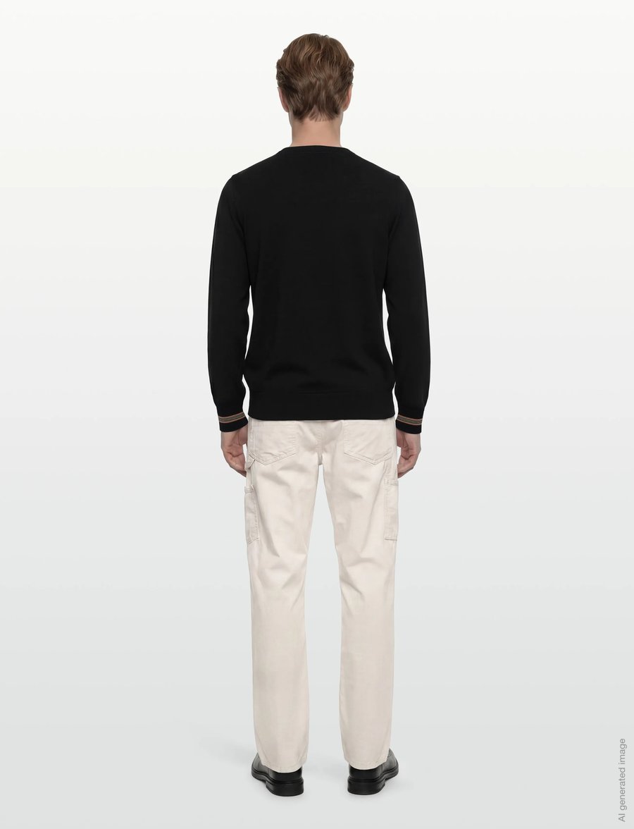 Burberry - PARADISE - Ümmarguse kaelusega kudumid - black - 4