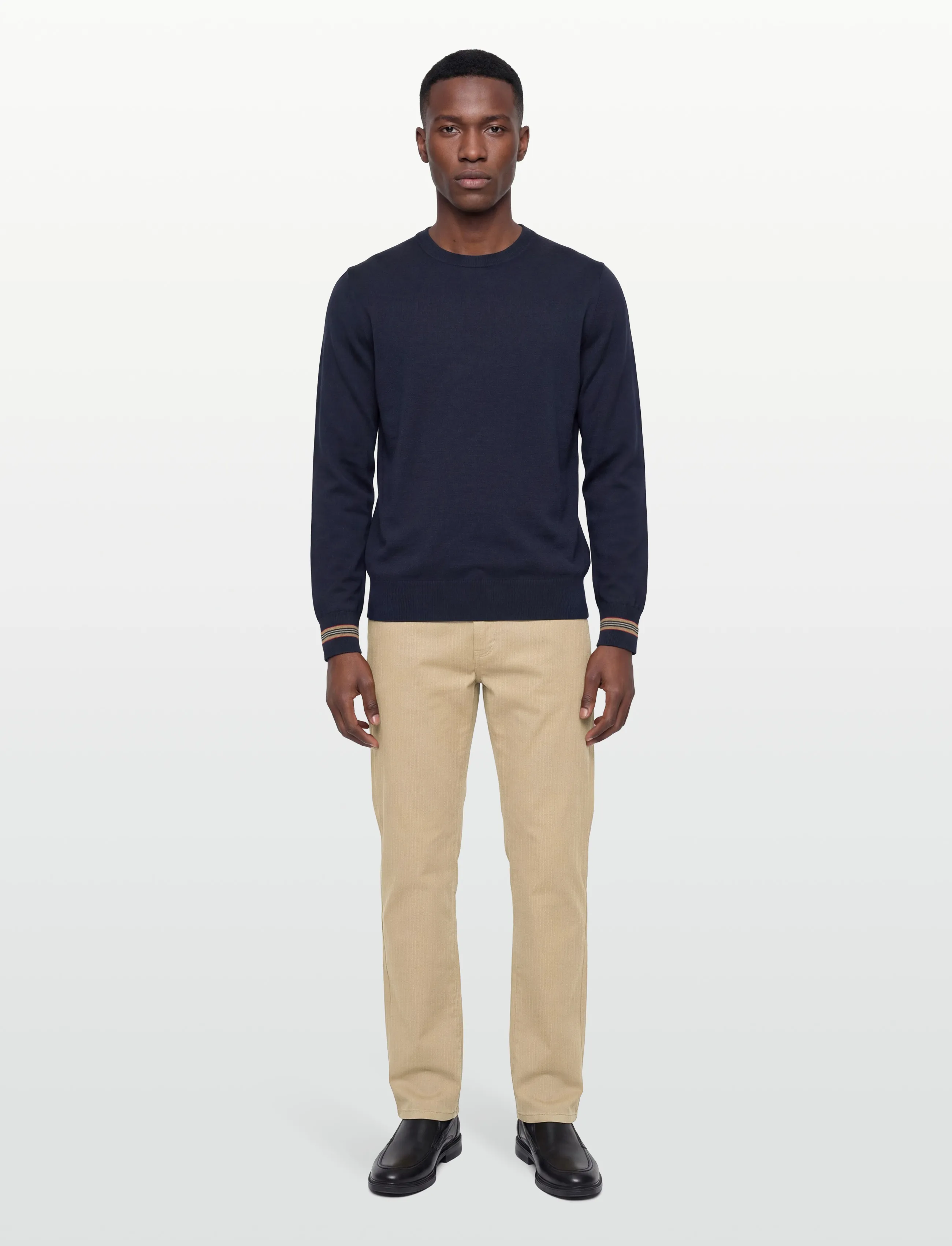 Burberry Paradise, M, Knitwear, Marineblau - Round Necks, Männerswear