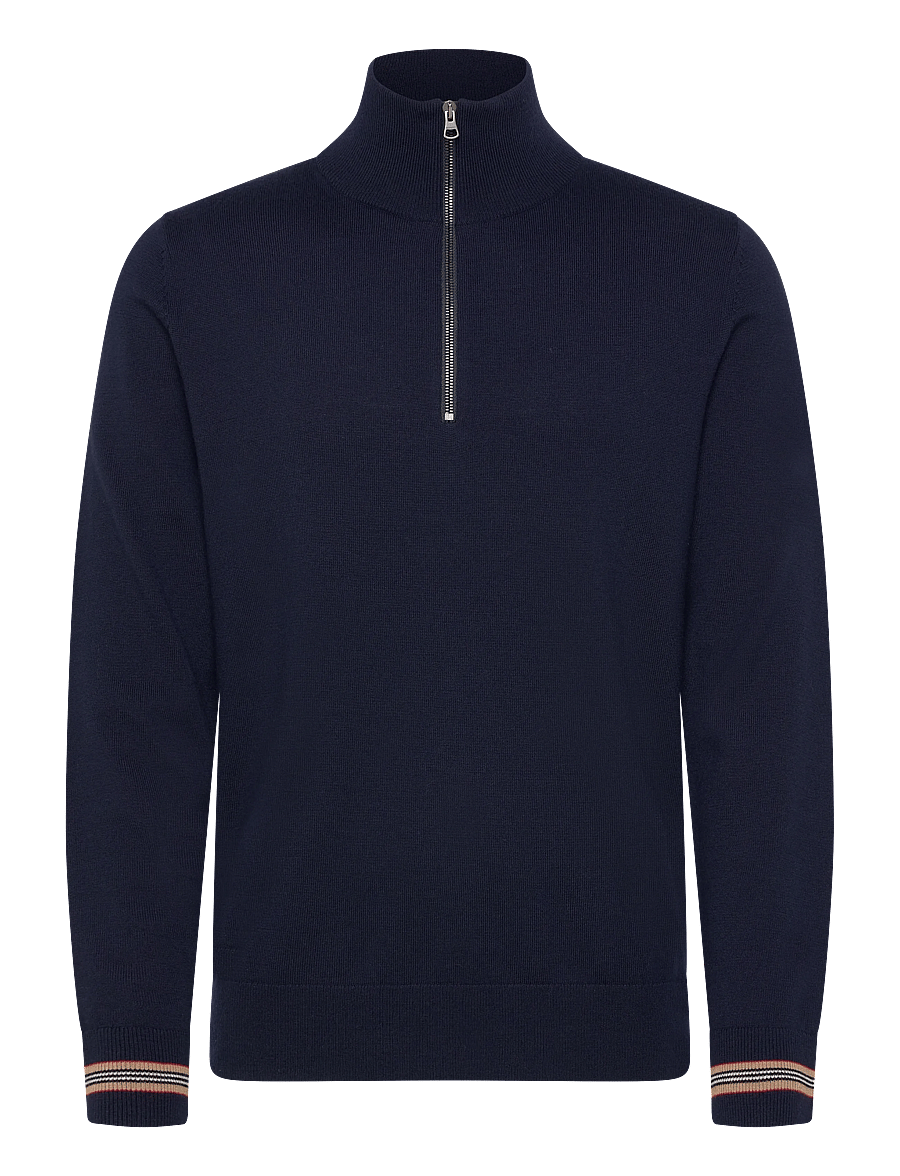 Burberry - ITTER - half zip jumpers - navy - 1