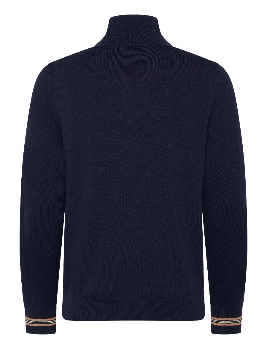 Burberry - ITTER - pulls demi-zip - navy - 2