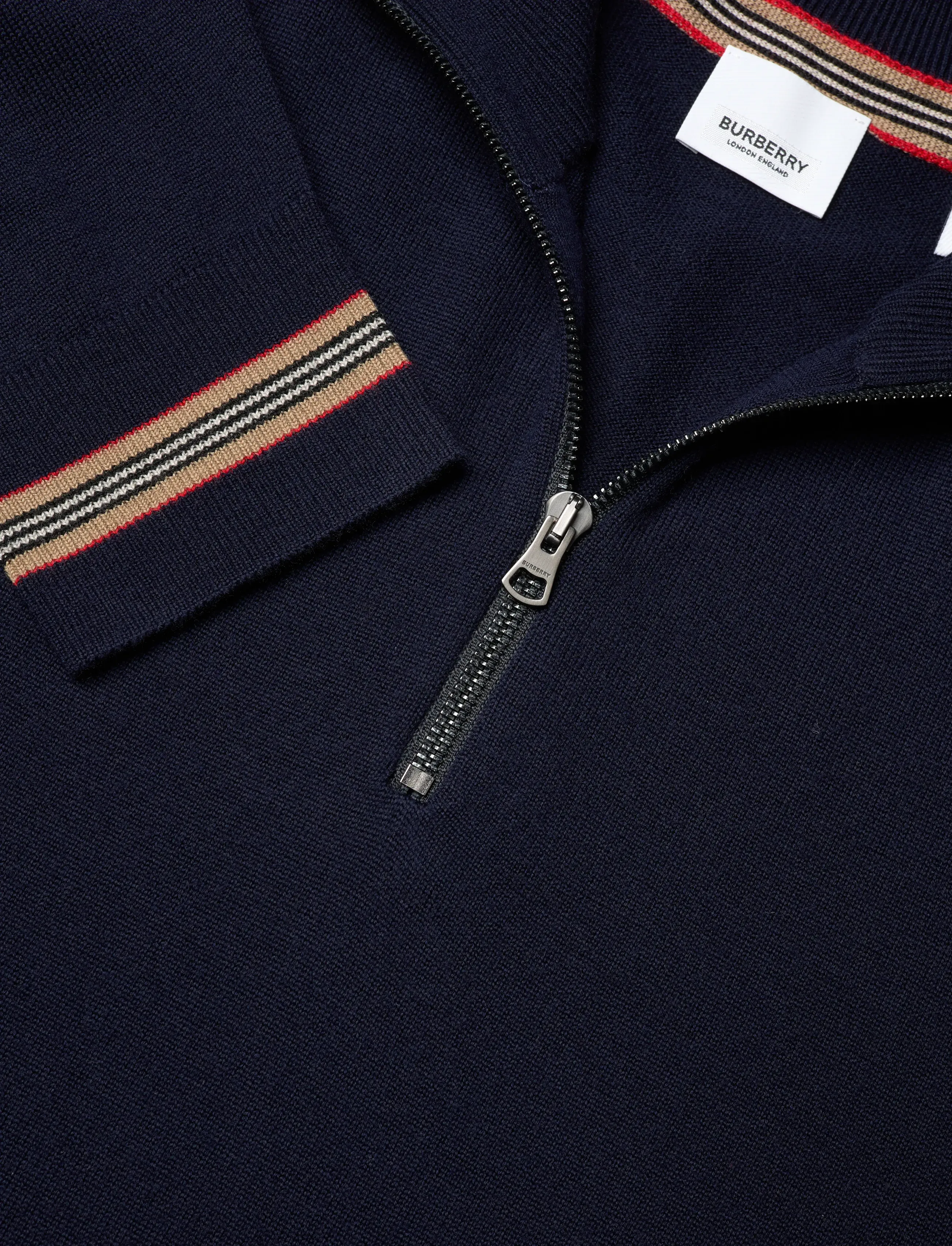 Burberry - ITTER - pulls demi-zip - navy - 5