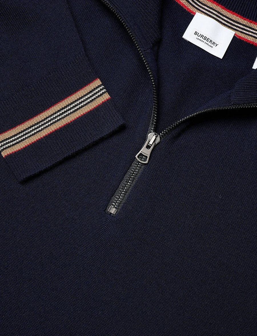 Burberry - ITTER - pulls demi-zip - navy - 5