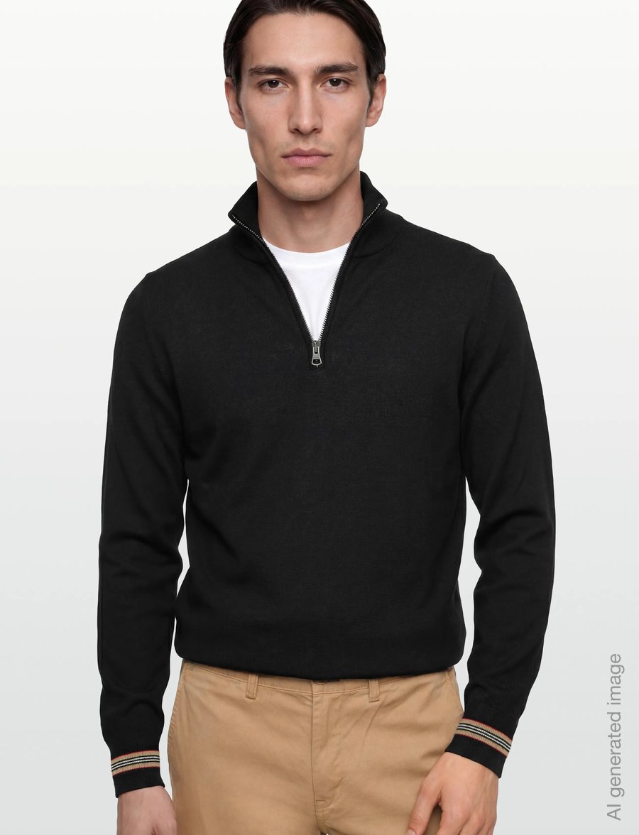 Burberry - ITTER - half zip-tröjor - black - 3