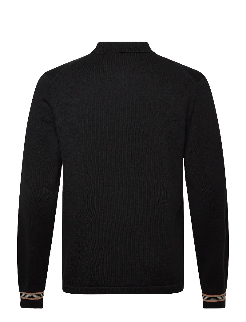 Burberry - PACE - langärmelige gestrickte polohemden - black - 2