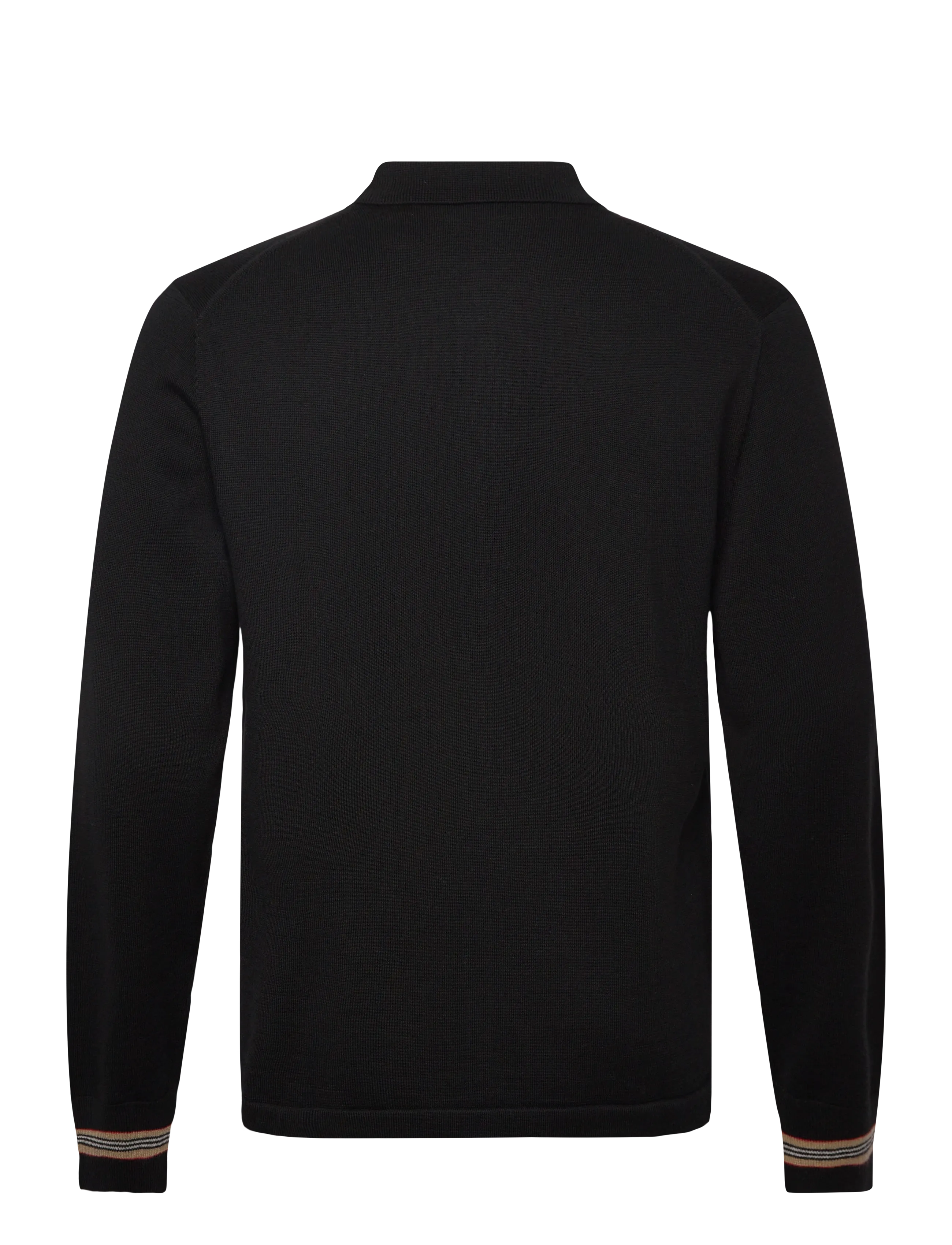 Burberry - PACE - pikkade varrukatega kootud polosärgid - black - 2