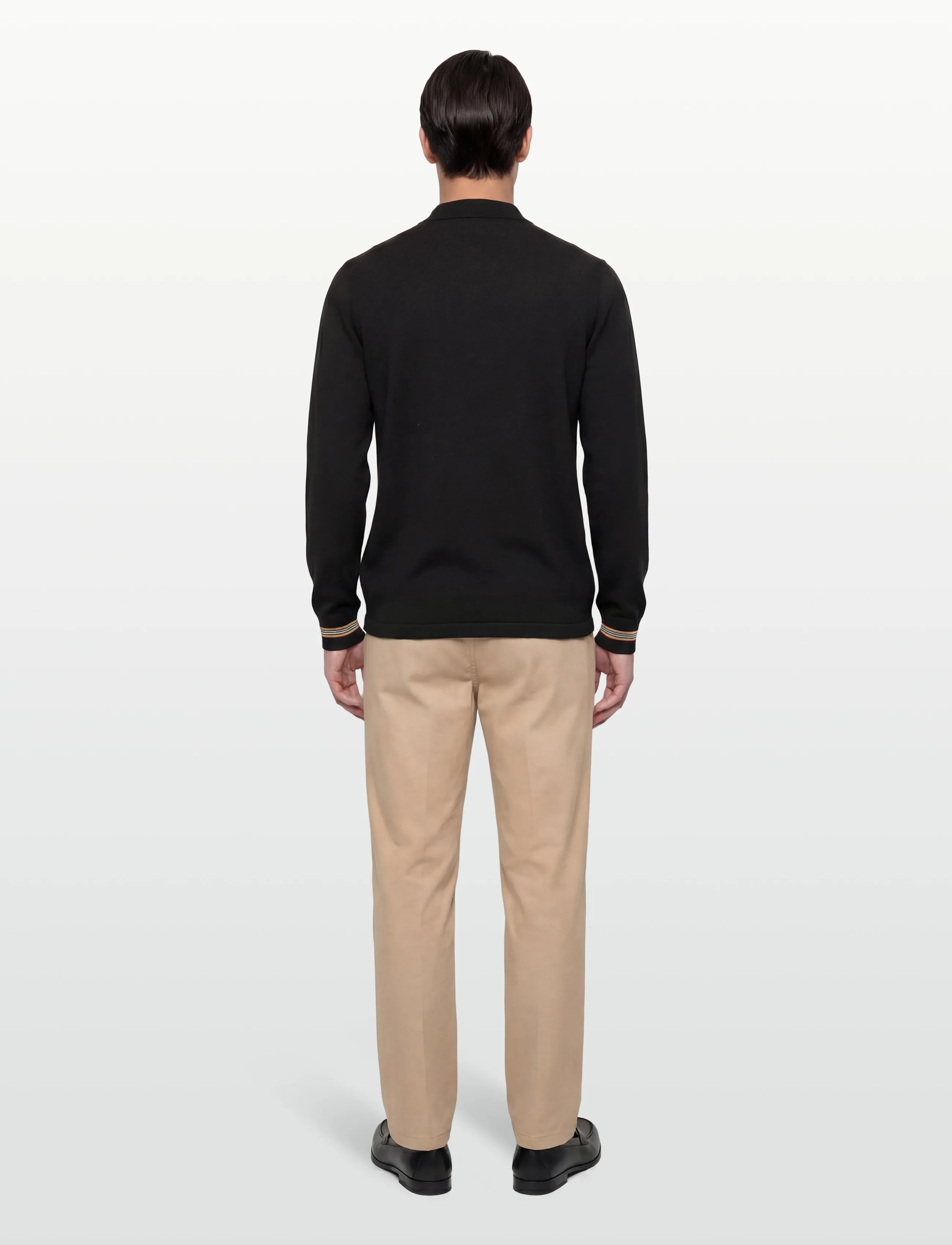 Burberry - PACE - pikkade varrukatega kootud polosärgid - black - 4