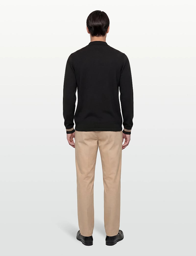 Burberry - PACE - langärmelige gestrickte polohemden - black - 4