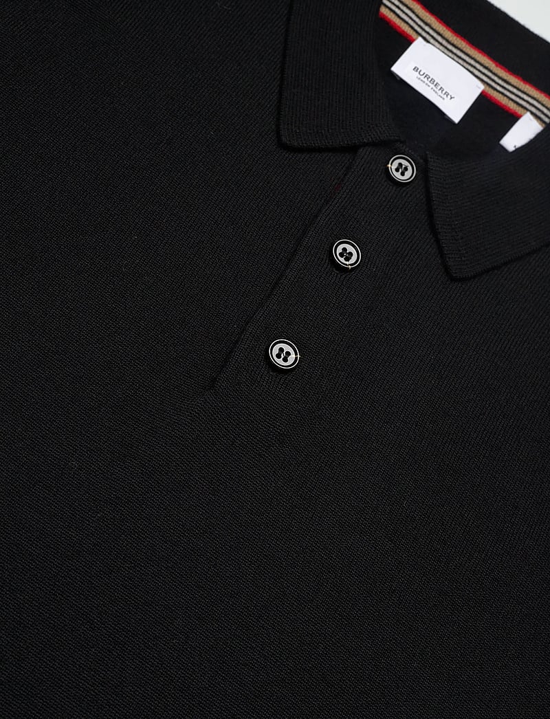 Burberry - PACE - langärmelige gestrickte polohemden - black - 5