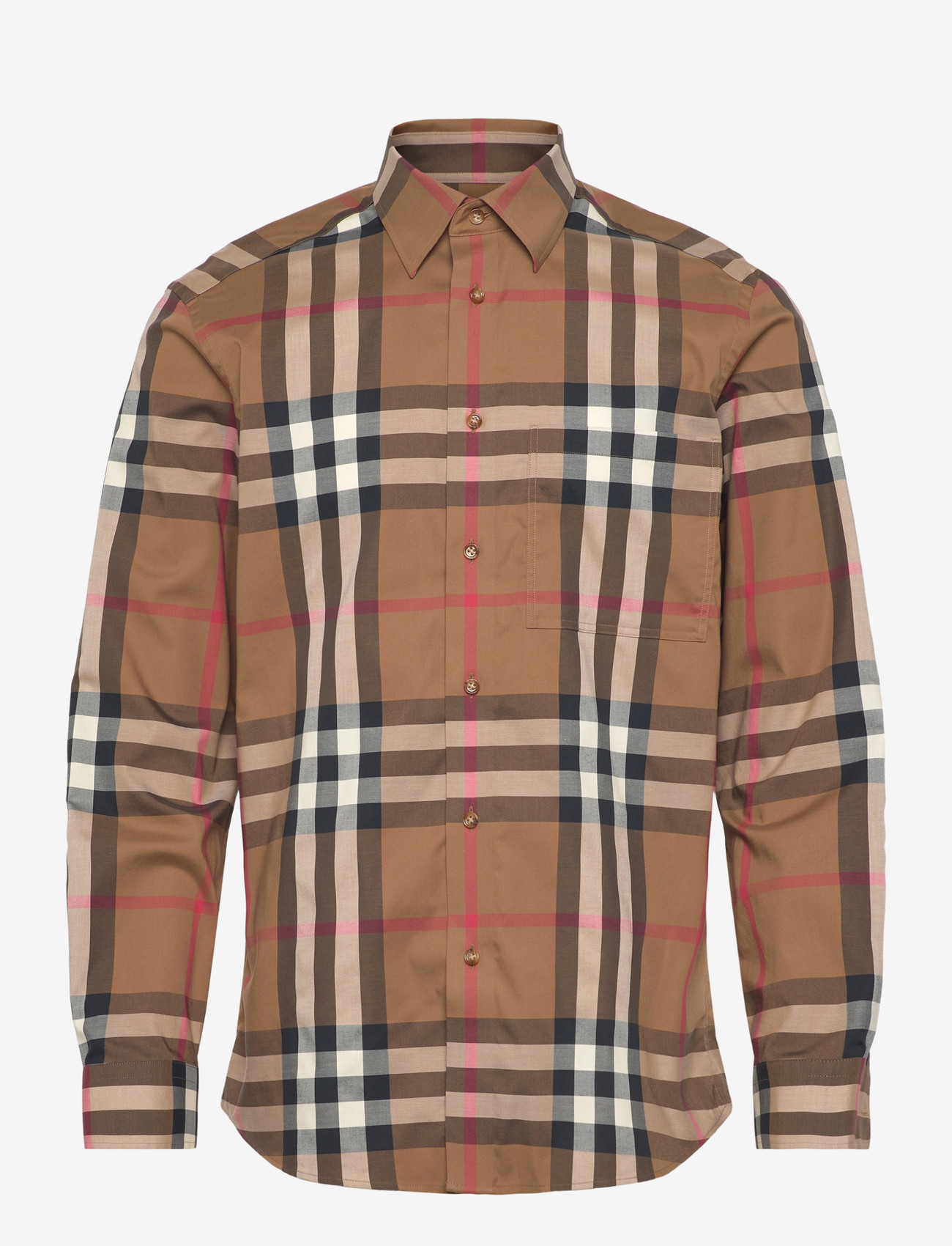 Burberry - CLAVERDON LS CHK - basic-hemden - taupe brown ip check - 0