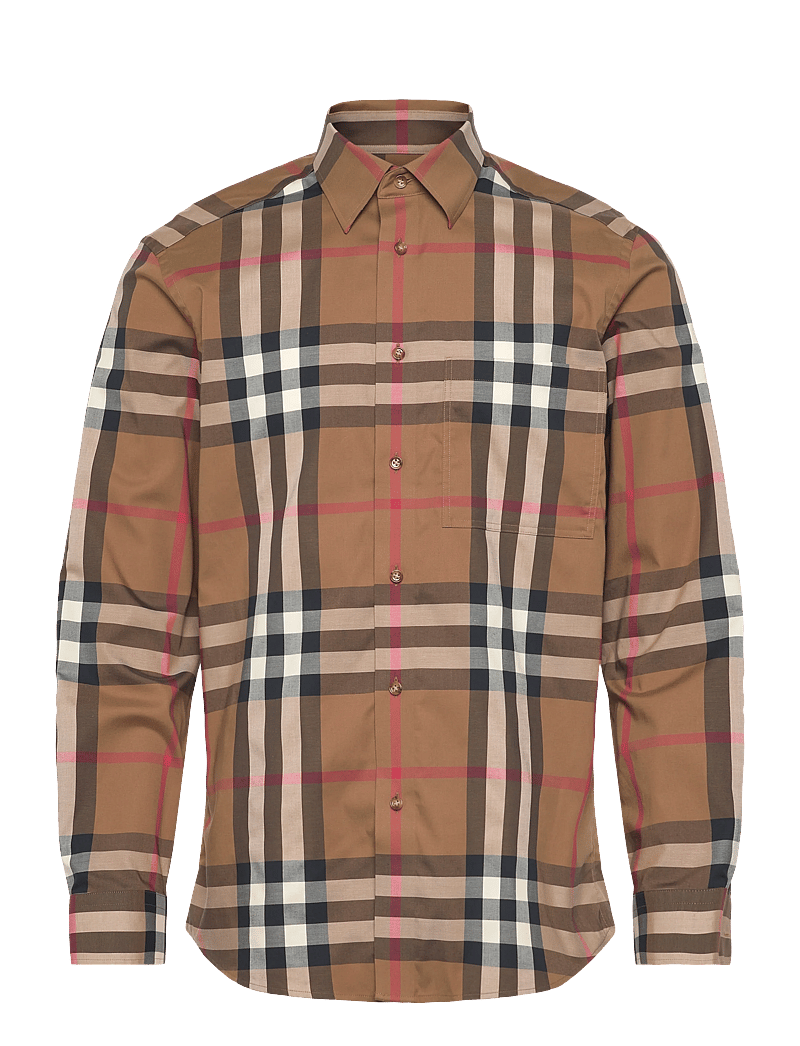Burberry - CLAVERDON LS CHK - basic-hemden - taupe brown ip check - 0