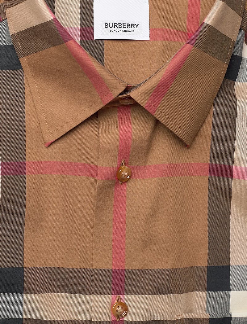 Burberry - CLAVERDON LS CHK - basic-hemden - taupe brown ip check - 2