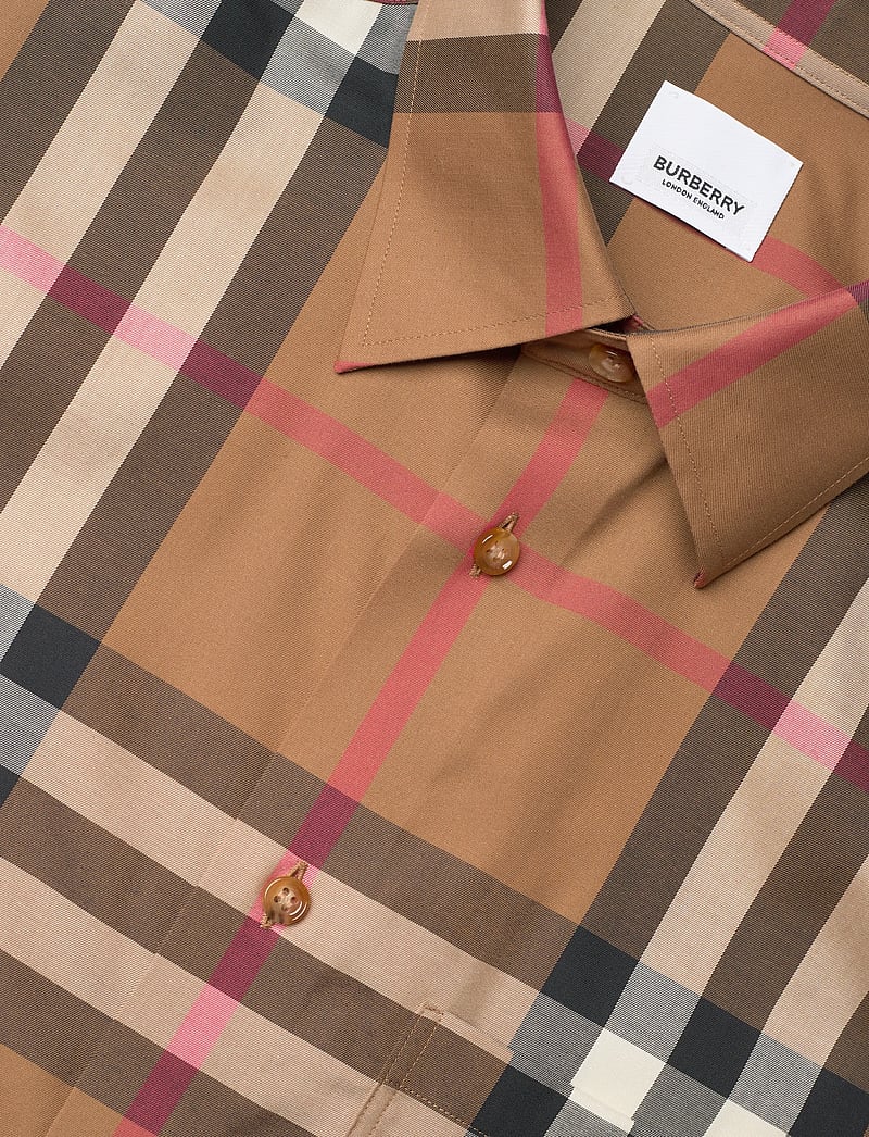 Burberry - CLAVERDON LS CHK - basic-hemden - taupe brown ip check - 3