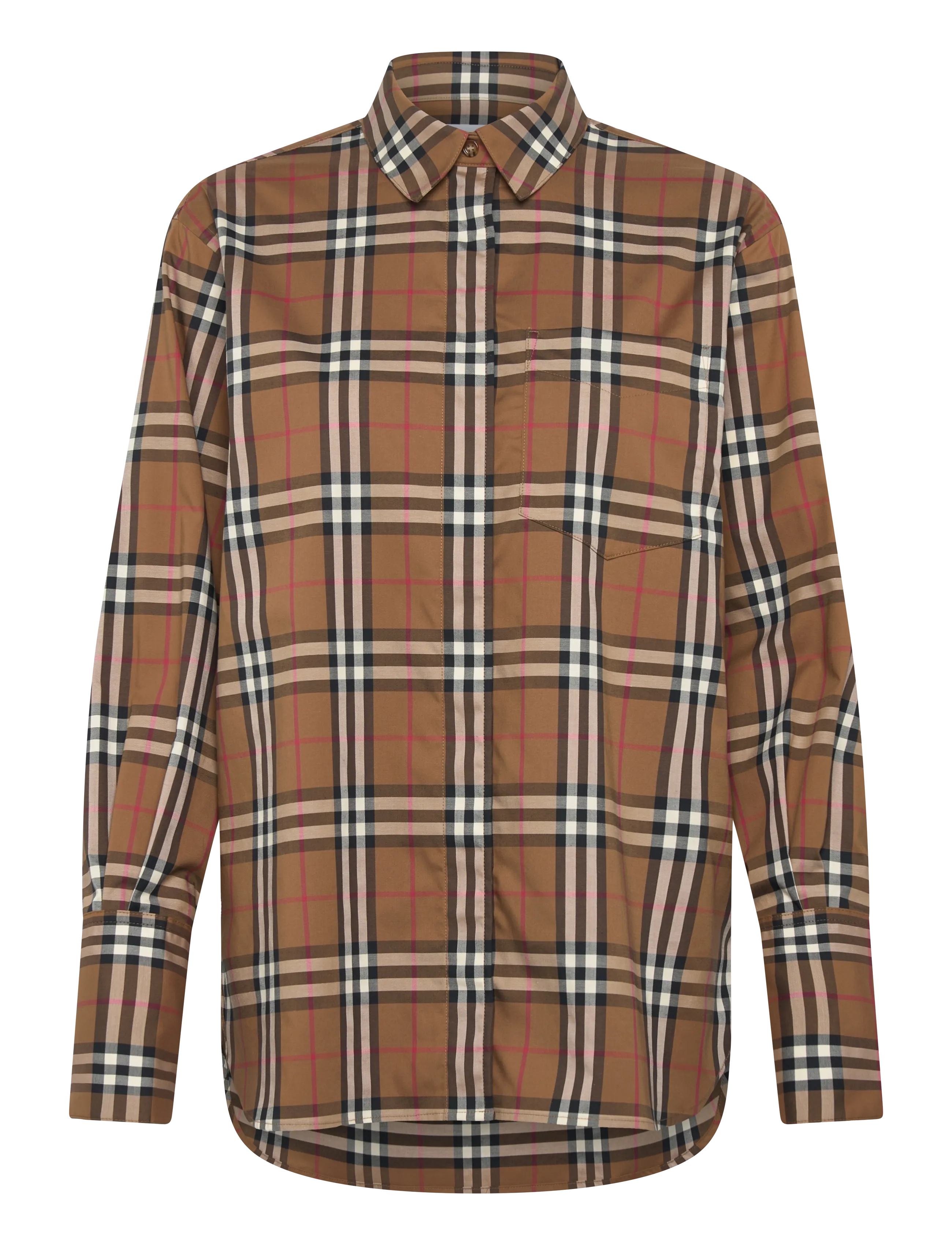 Burberry IVERY SHIRT CHK - Transitional Layering - TAUPE BROWN IP CHECK / brown