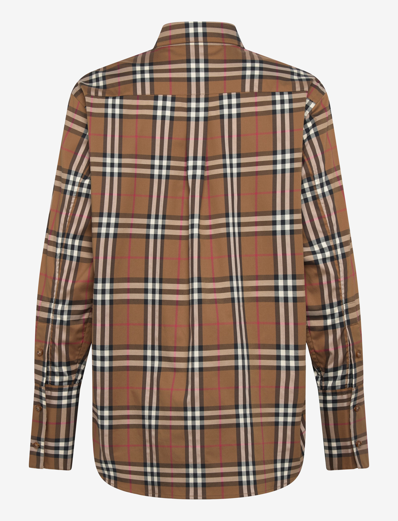 Burberry - IVERY SHIRT CHK - denim shirts - taupe brown ip check - 2