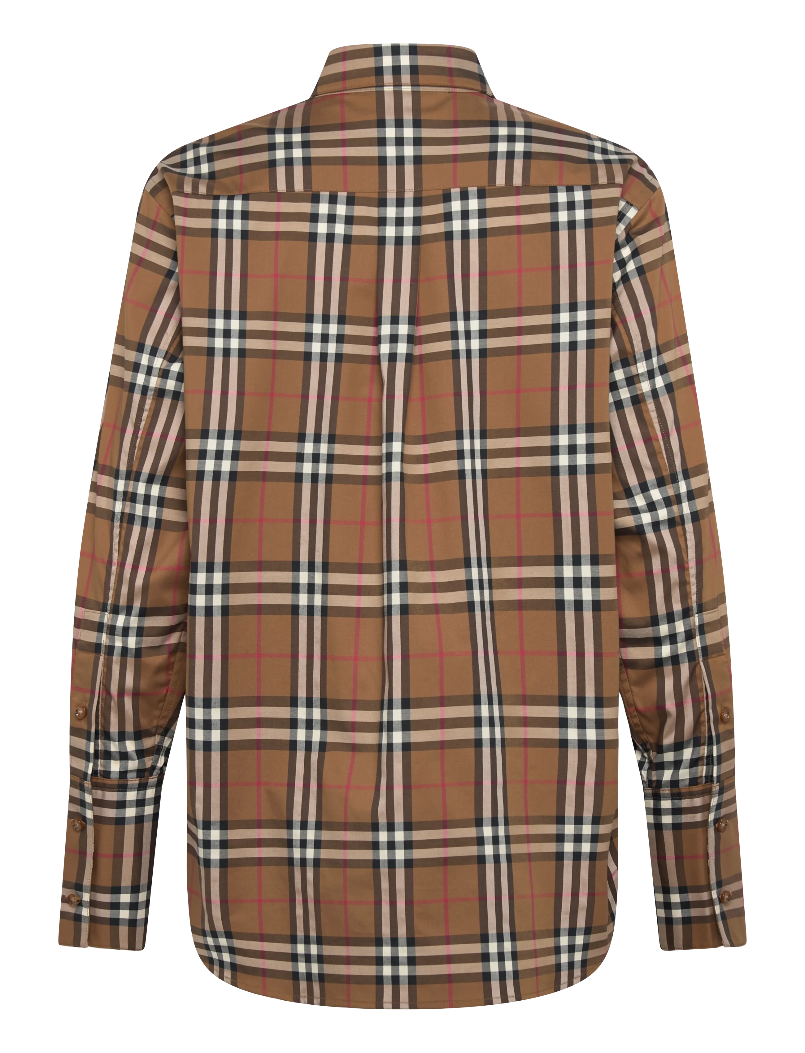 Burberry - IVERY SHIRT CHK - denimskjorter - taupe brown ip check - 2
