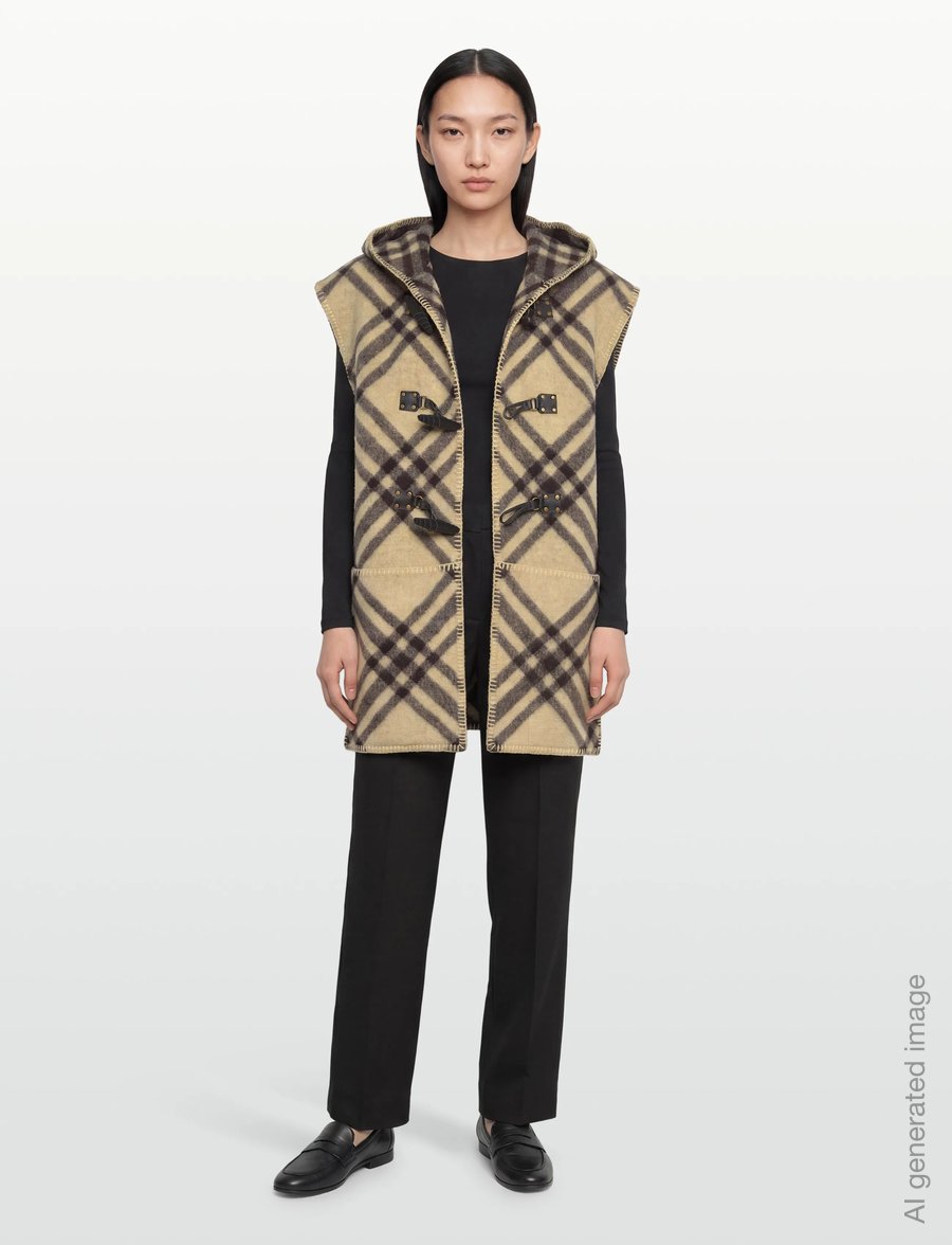 Burberry - ST TOGGLE HOODED CAPE - vinterjakker - candle - 0