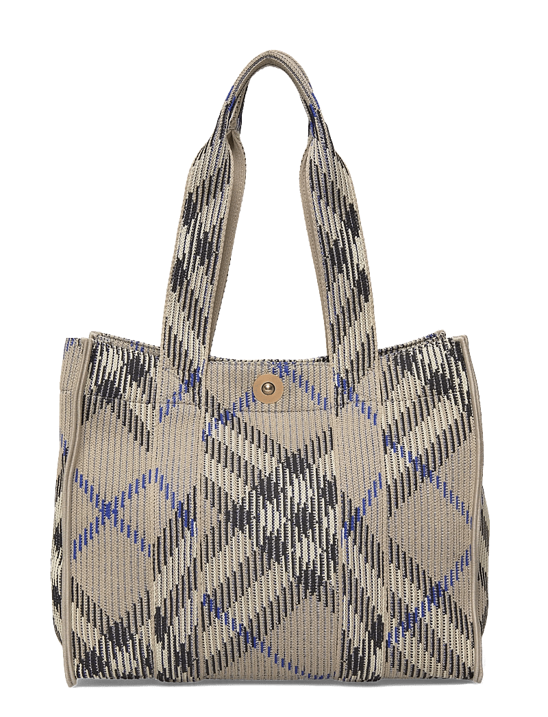 Burberry - LL SM KNIT TOTE CH4 - tote bags - lichen - 0