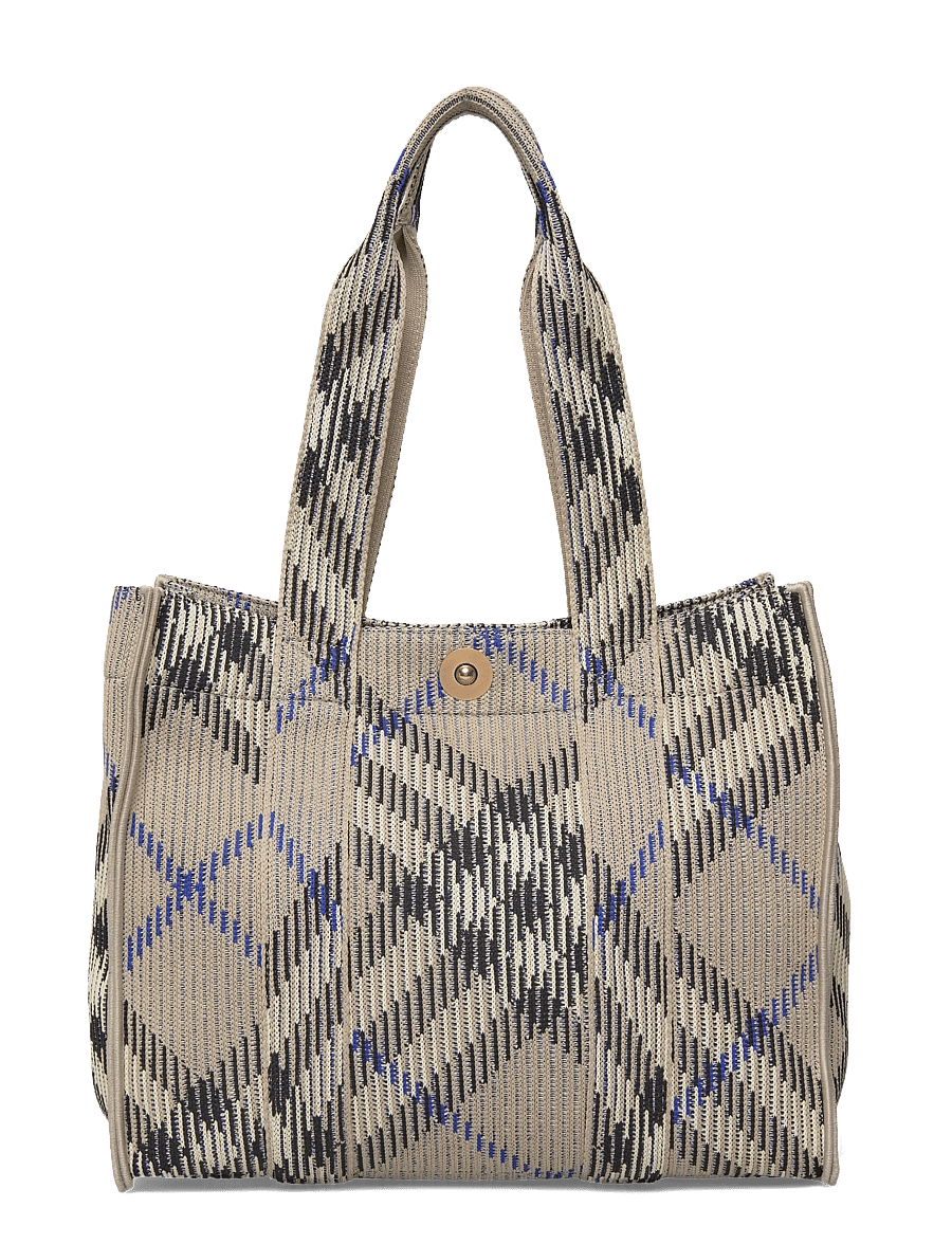 Burberry - LL SM KNIT TOTE CH4 - tote bags - lichen - 0