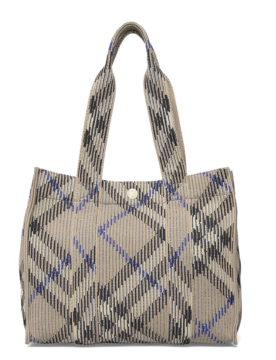 Burberry - LL SM KNIT TOTE CH4 - tote bags - lichen - 1