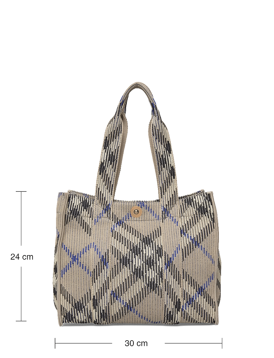 Burberry - LL SM KNIT TOTE CH4 - tote bags - lichen - 3