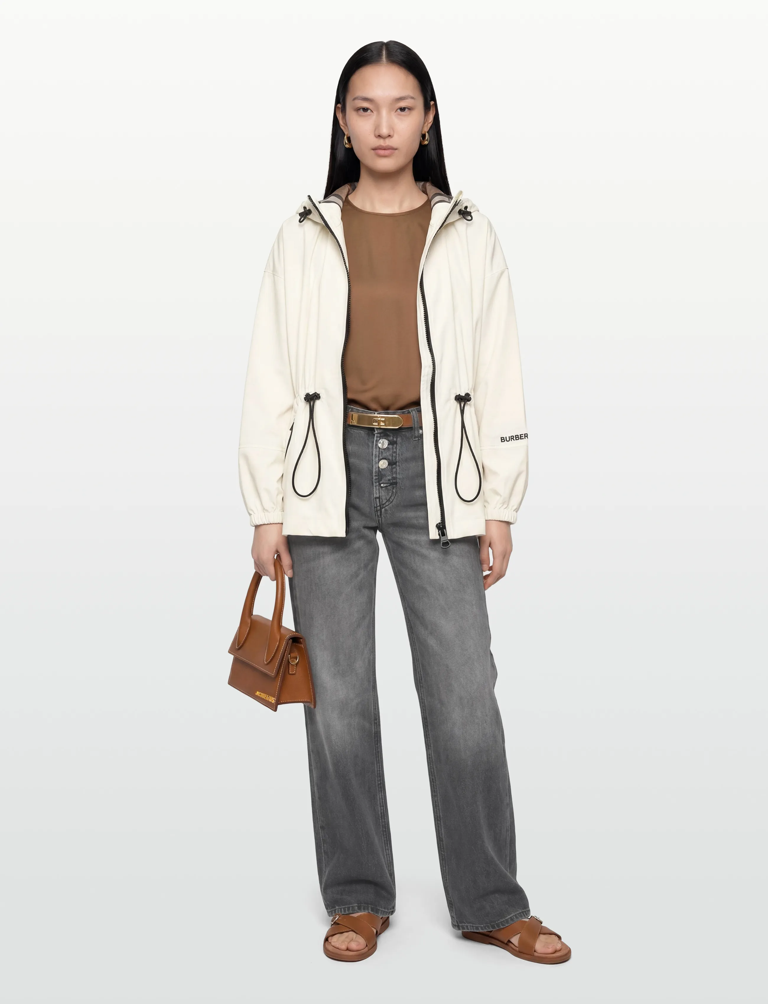 Burberry Birley, 40, Cream, Jakker > Windbreakers, Dame