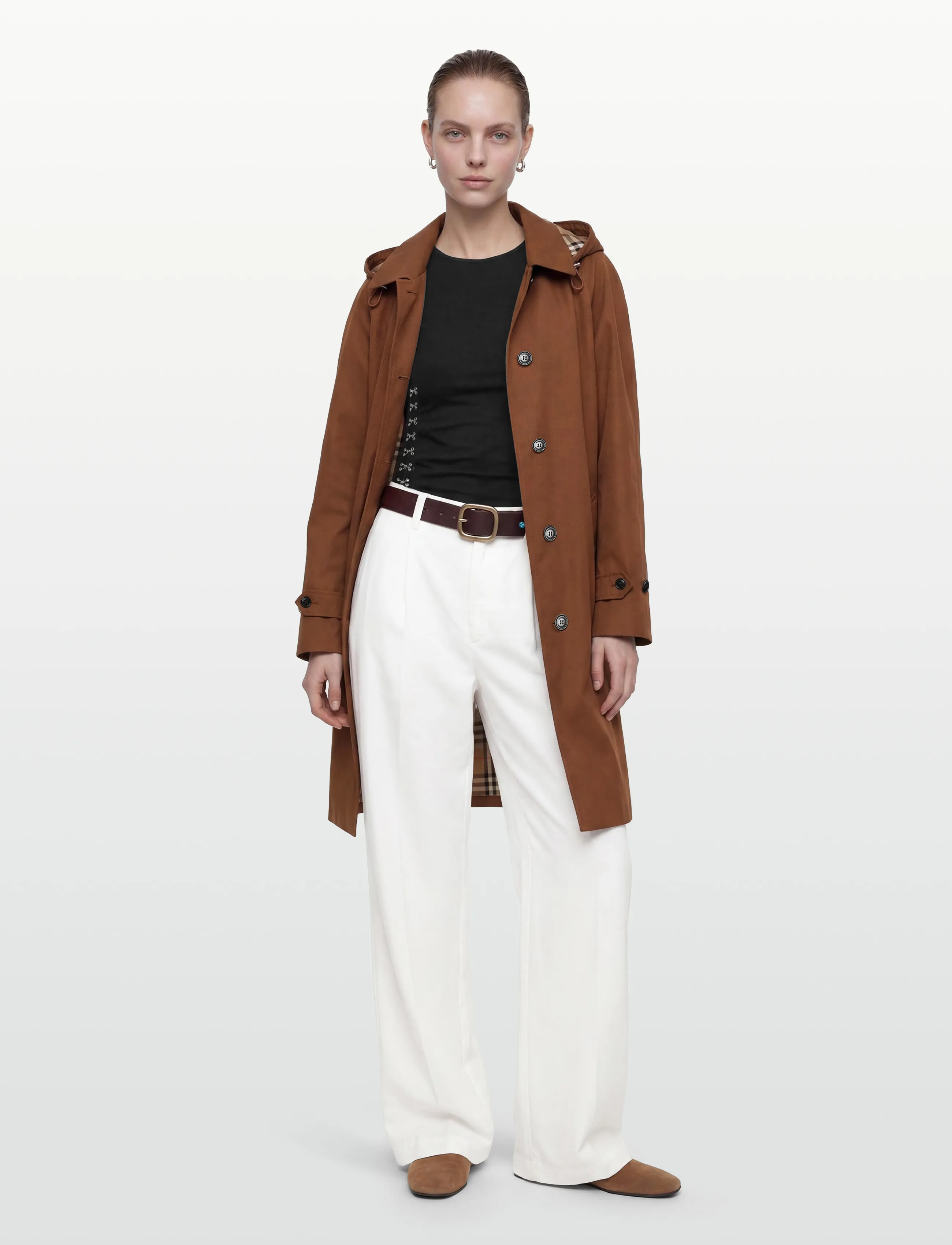 Burberry Harwich, 40, Brown, Frakker > Trenchcoats, Dame