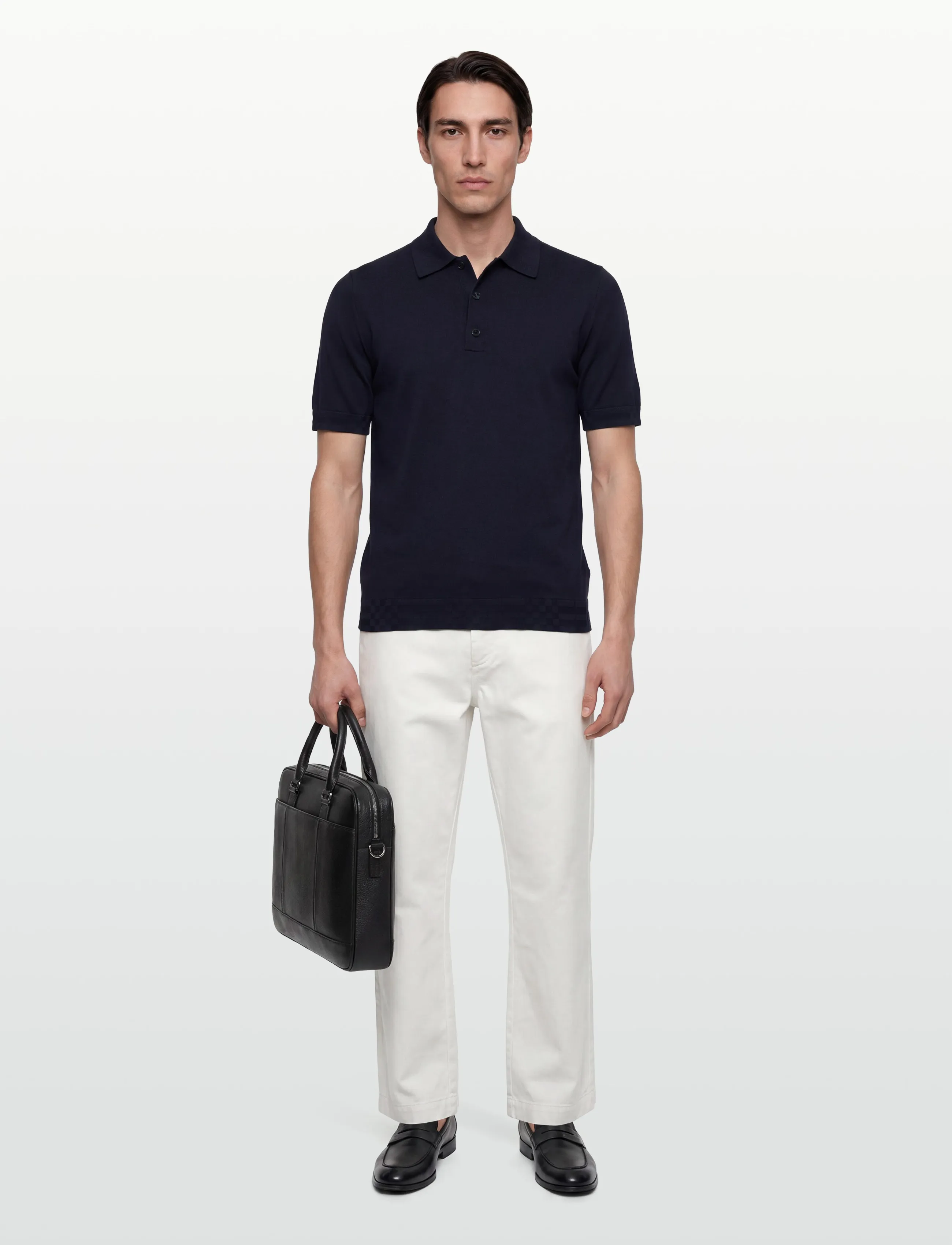 Burberry KIERAN - Gestrickte Polohemden - NAVY / navy