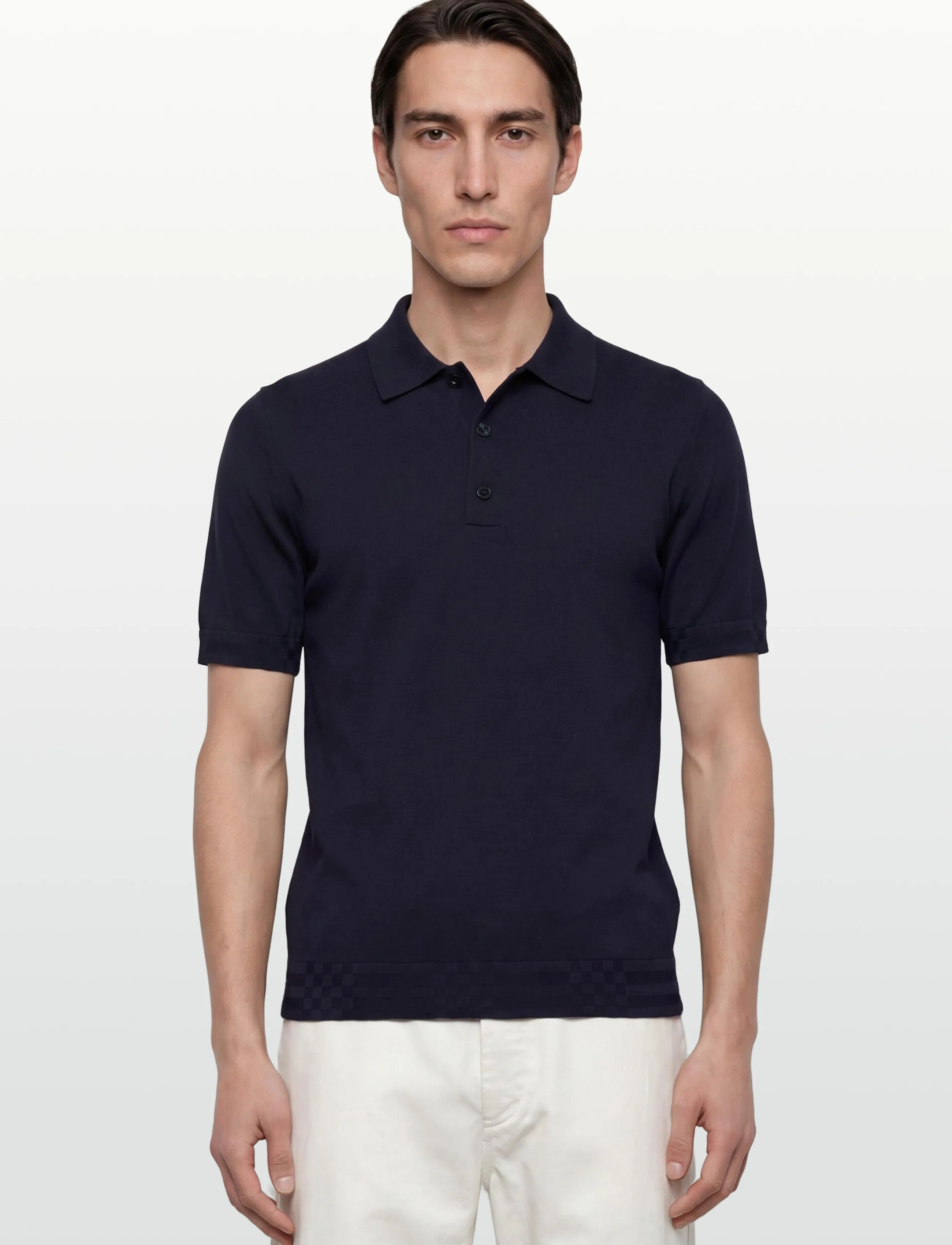 Burberry - KIERAN - trikotažiniai polo marškinėliai - navy - 3