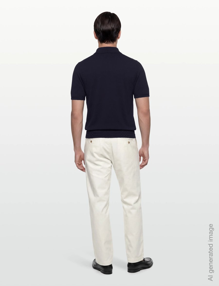 Burberry - KIERAN - stickade pikéer - navy - 4