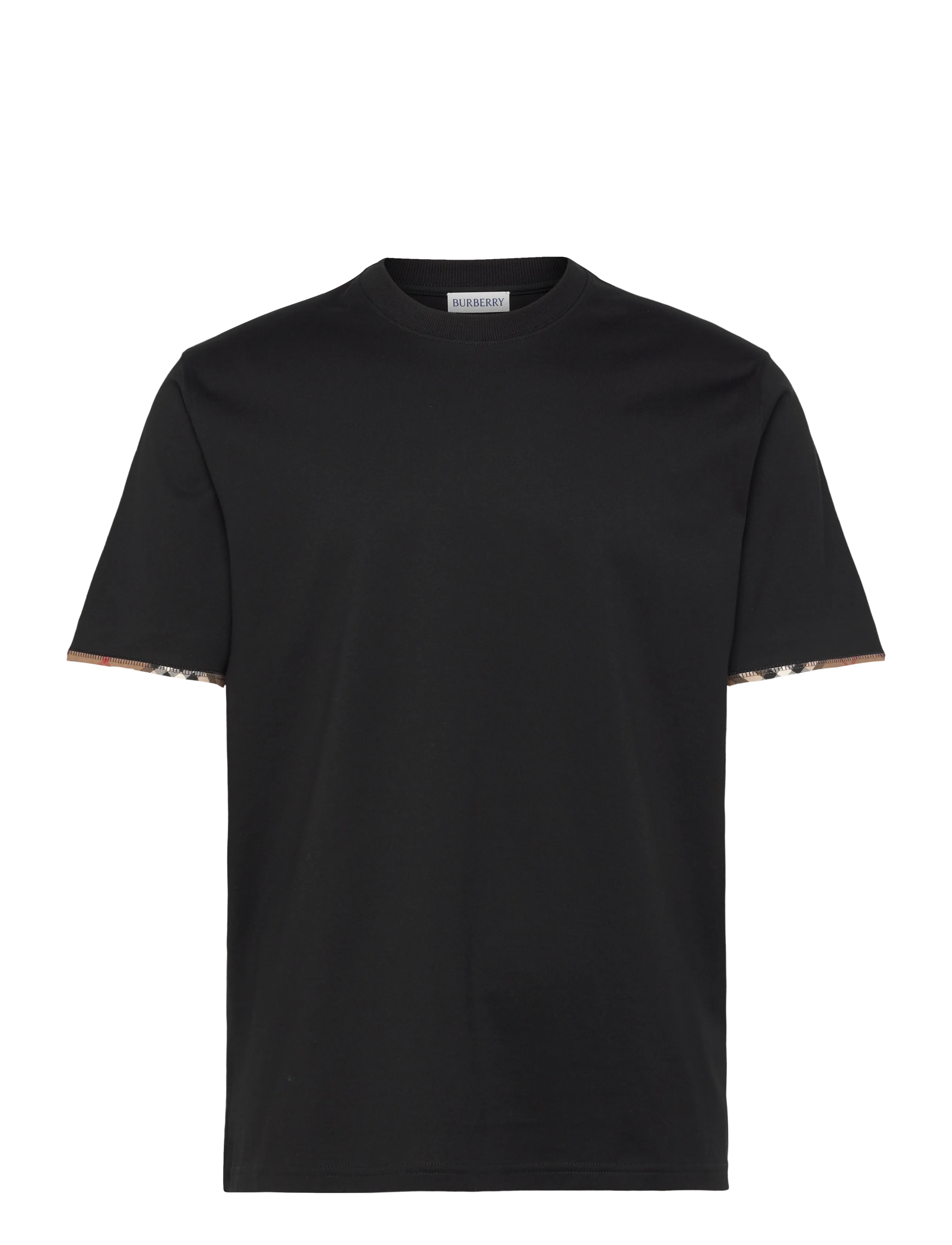 Burberry ELLISON CHK TR - T-shirts - BLACK / black