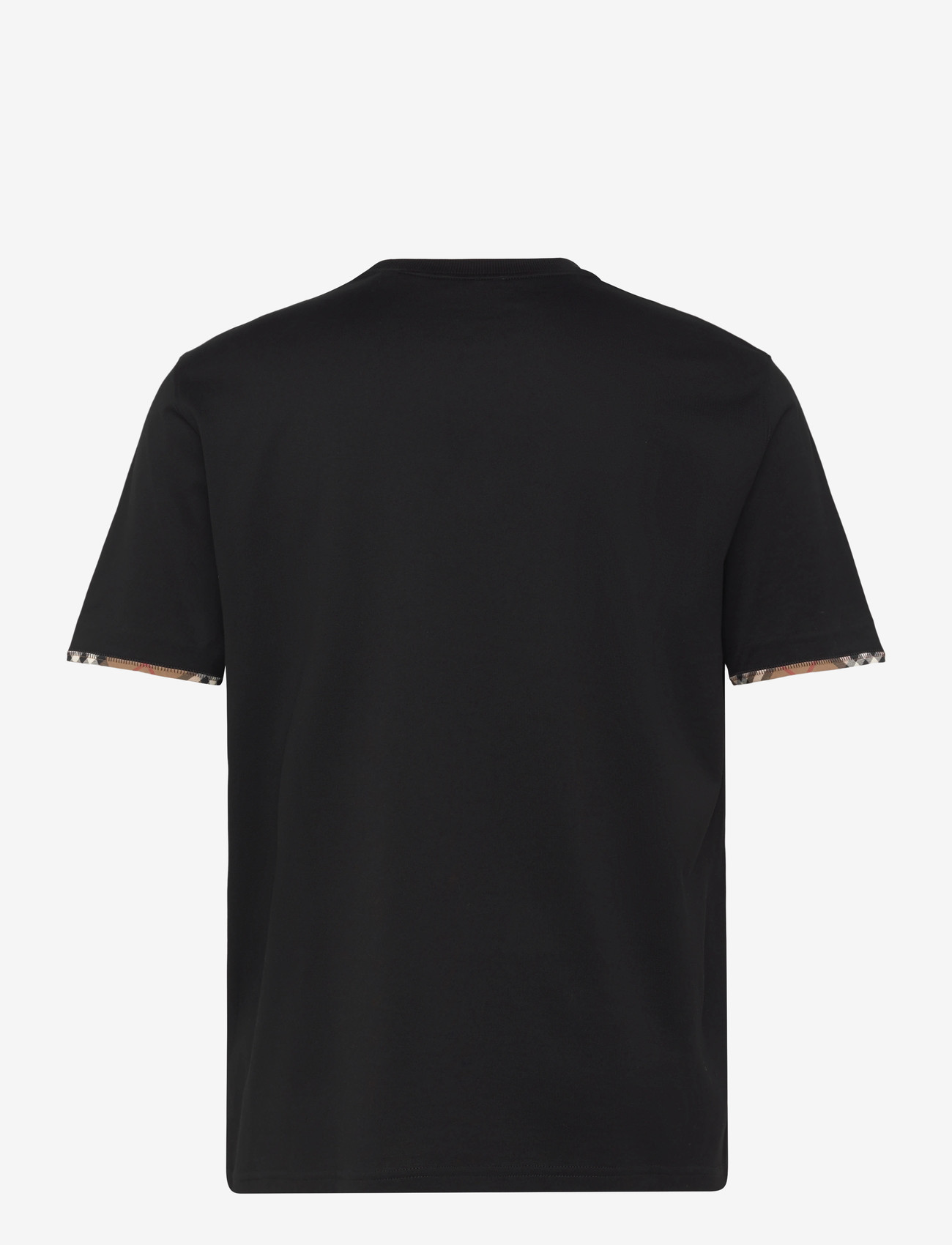 Burberry - ELLISON CHK TR - kortærmede t-shirts - black - 1