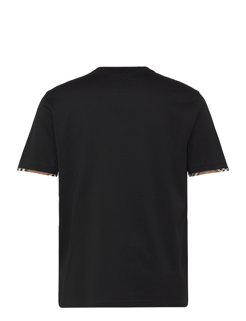 Burberry - ELLISON CHK TR - kortærmede t-shirts - black - 1