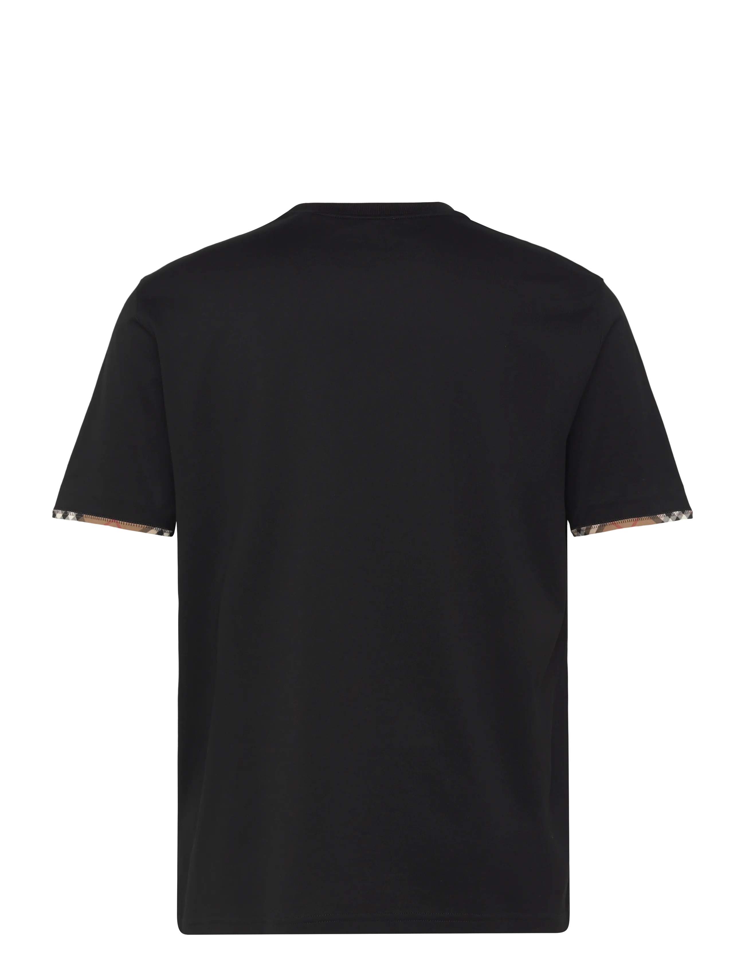 Burberry - ELLISON CHK TR - t-shirts - black - 2